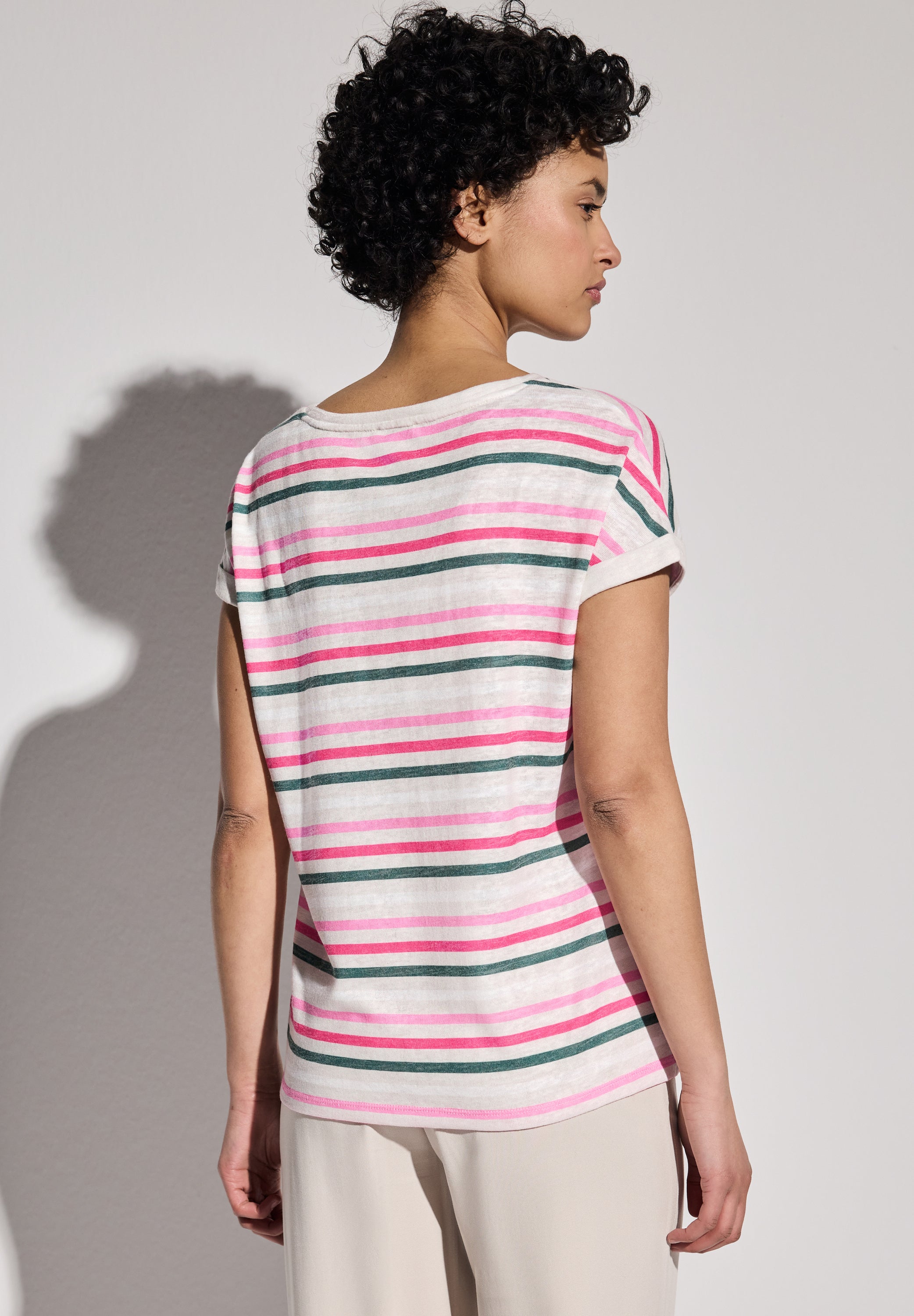 Street One Damen Shirt mit zeitlosem Streifenmuster und lässigem Schnitt