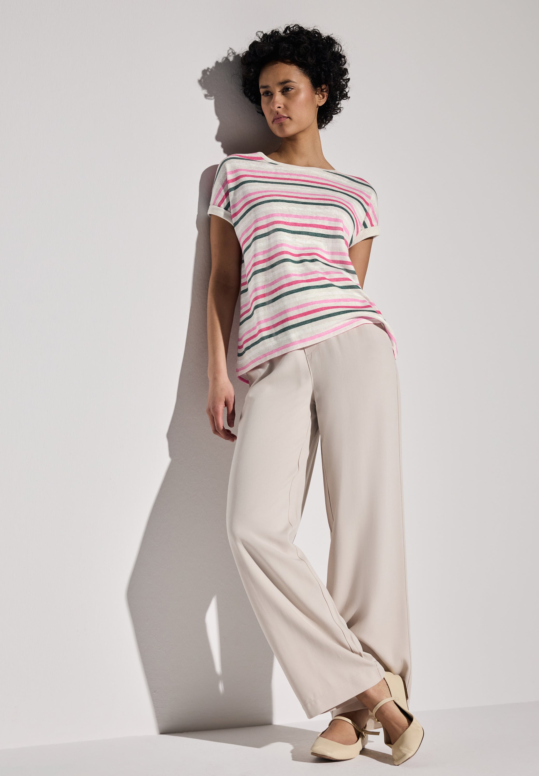 Street One Damen Shirt mit zeitlosem Streifenmuster und lässigem Schnitt