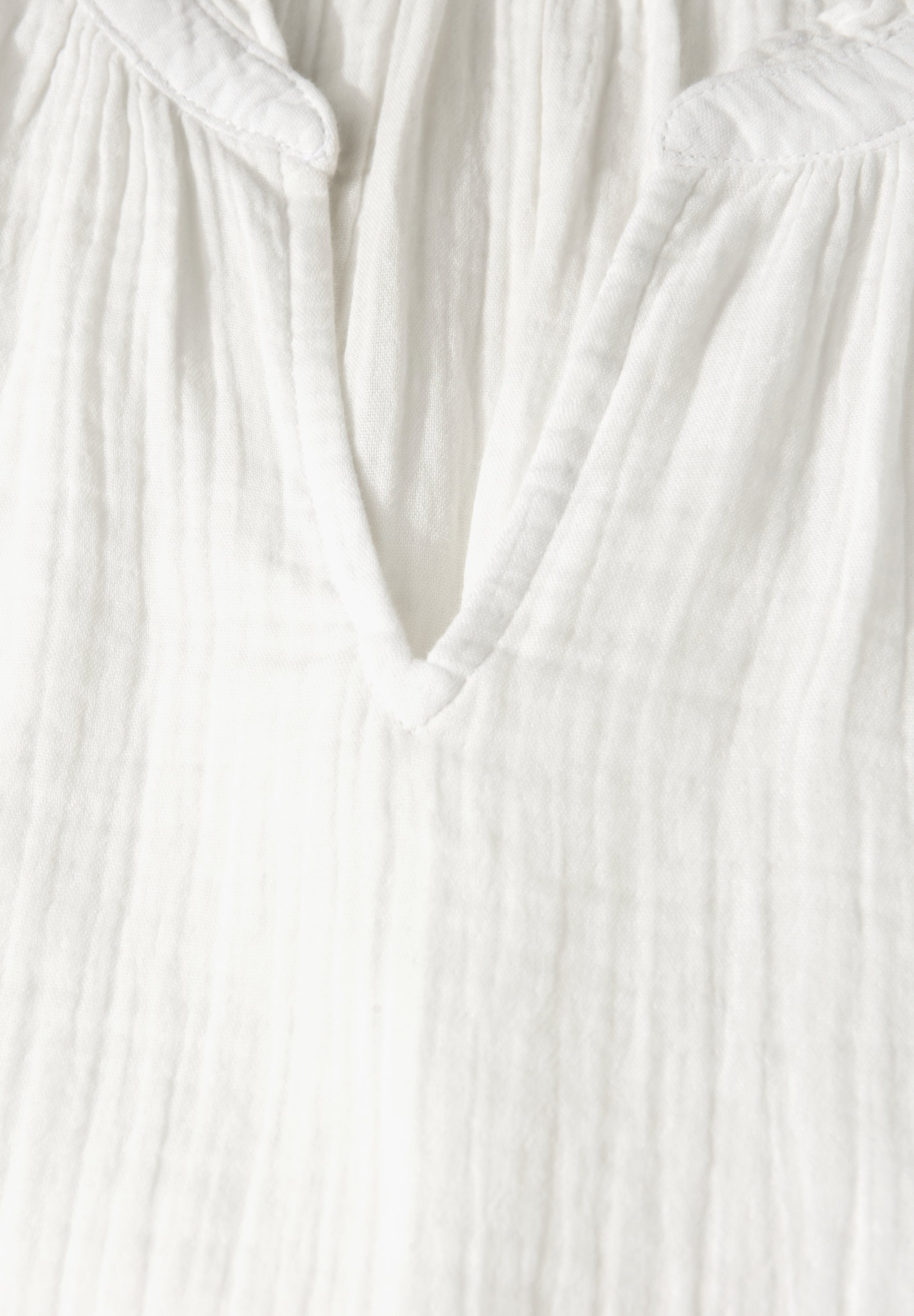 Street One Tunika Bluse Damen Luftige 3/4-Arm Rüschendetails