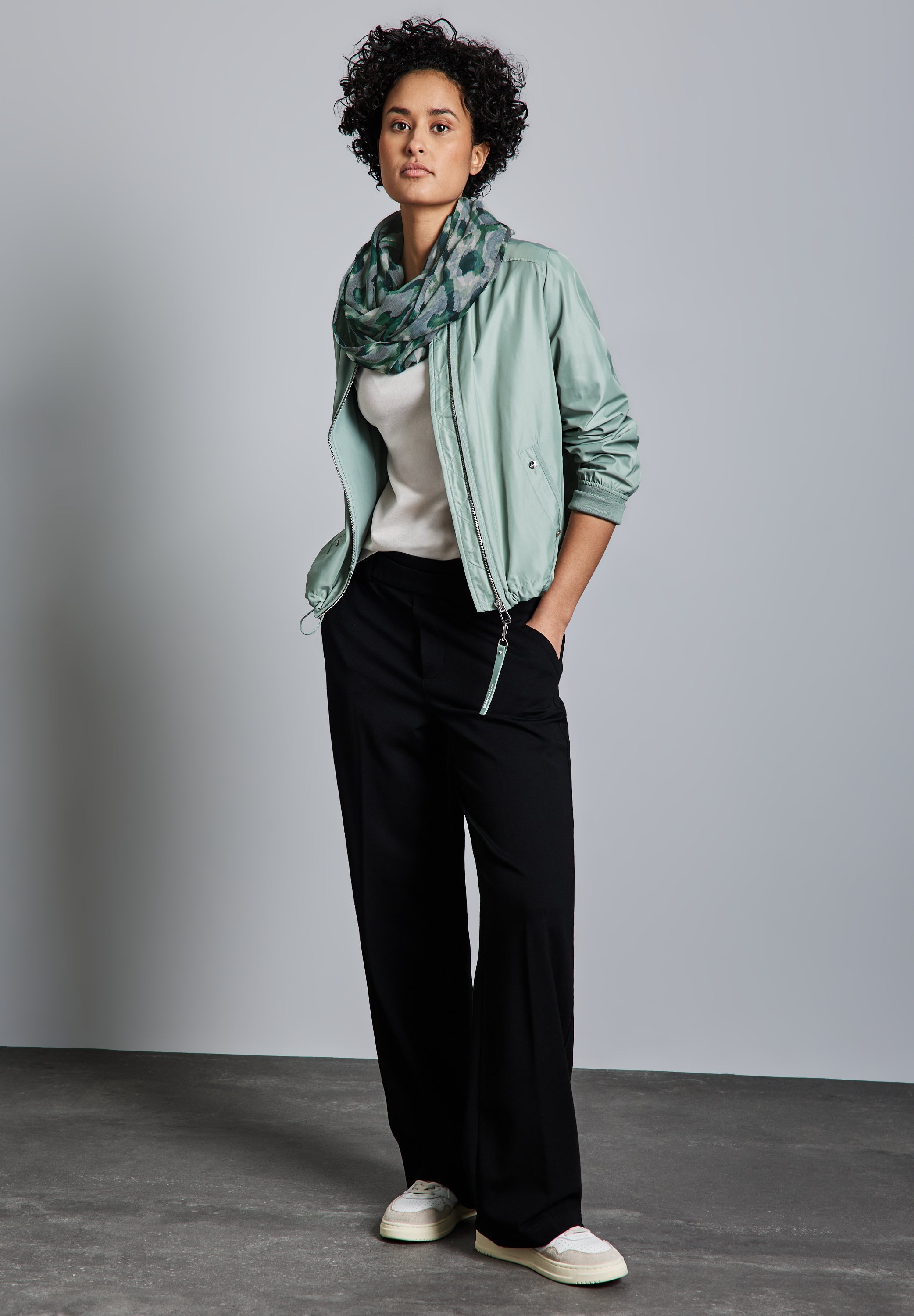Street One Loop Schal Damen Grafisches Muster Viskosemix