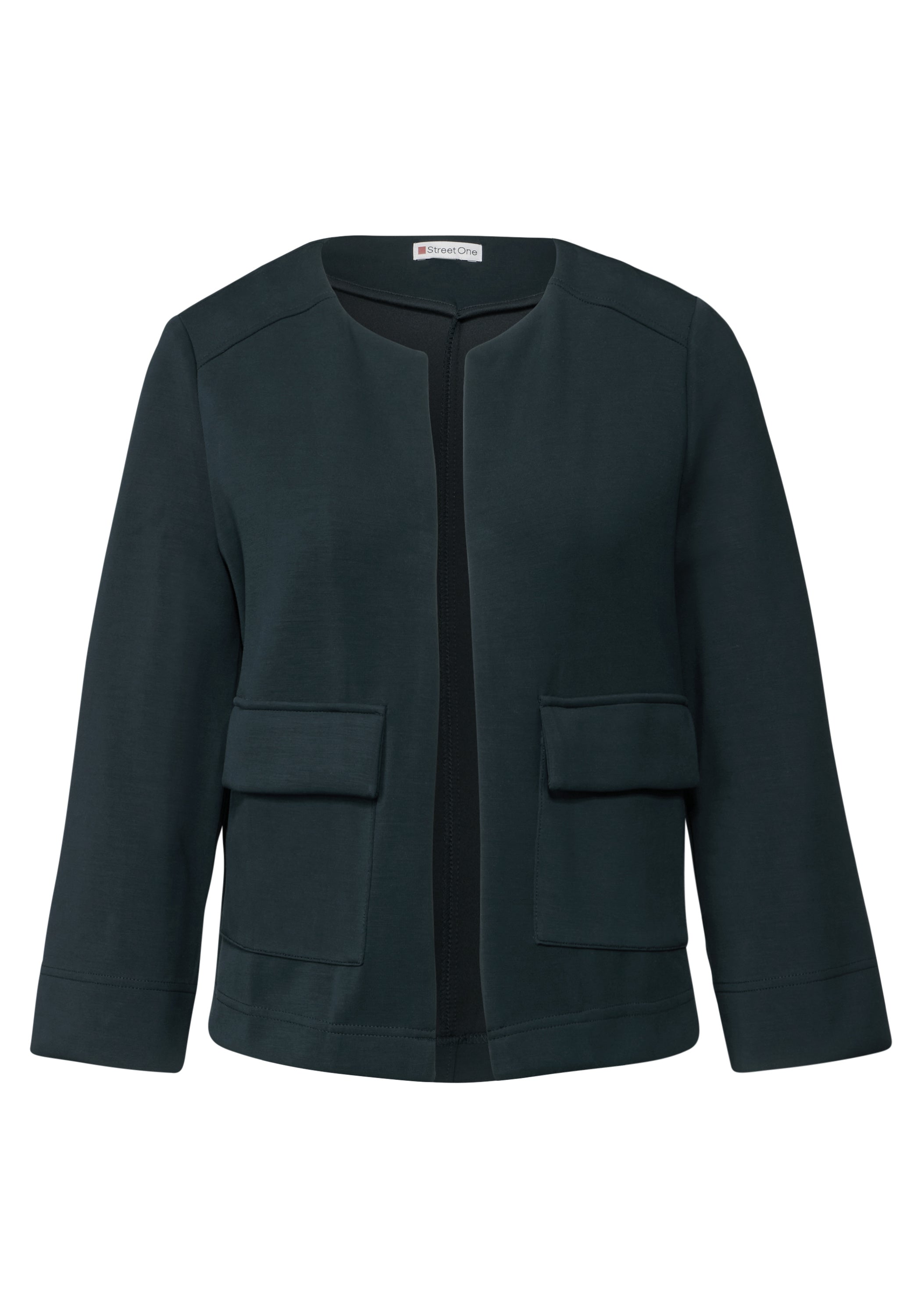 Street One Offene Jacke Damen Seidiger Glanz Modalmix