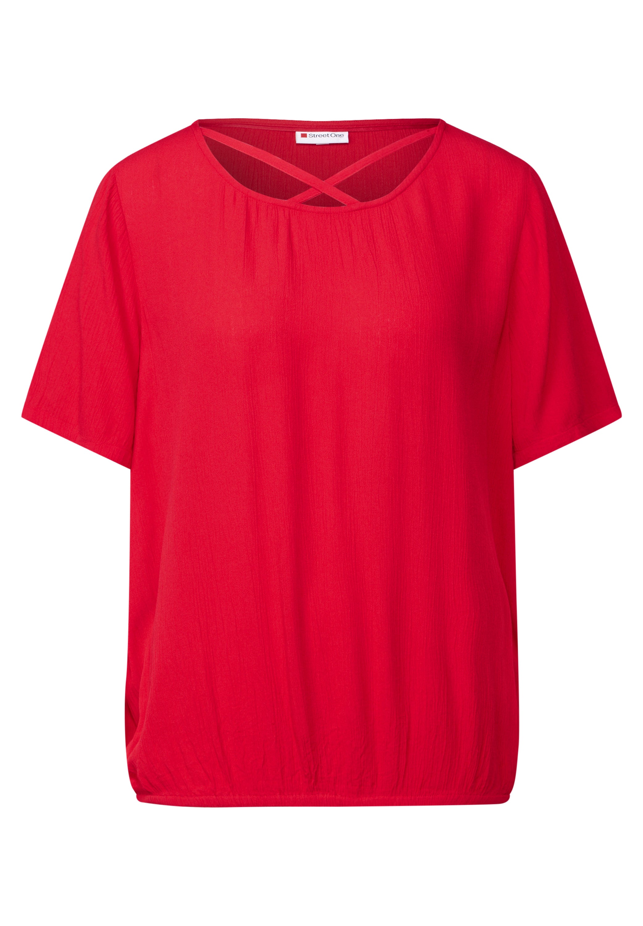 Street One Leichte Bluse Damen Sommerlich Elastischer Saum<br>