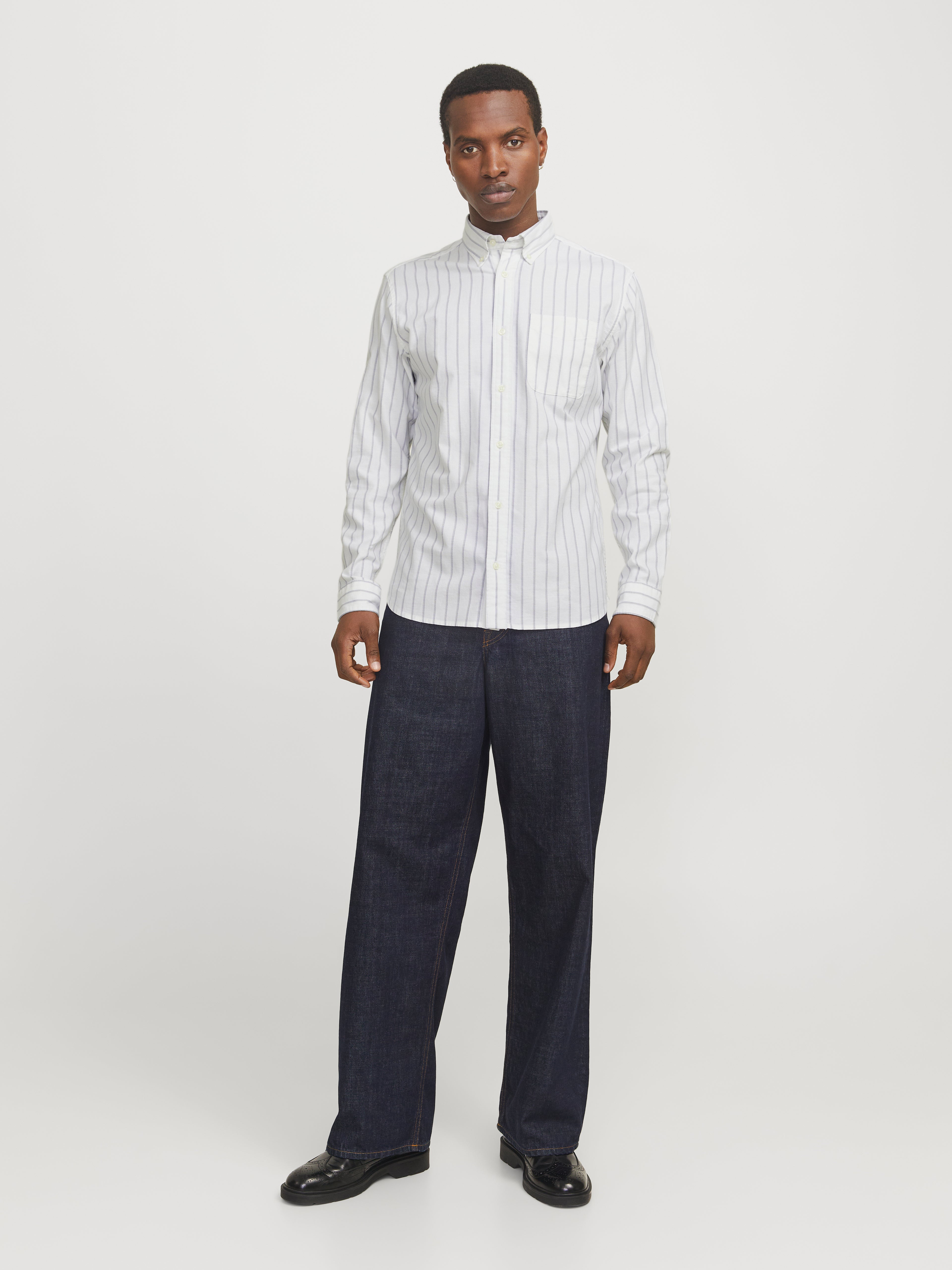 Bestseller Oxford Oberhemd Slim Fit für Erwachsene