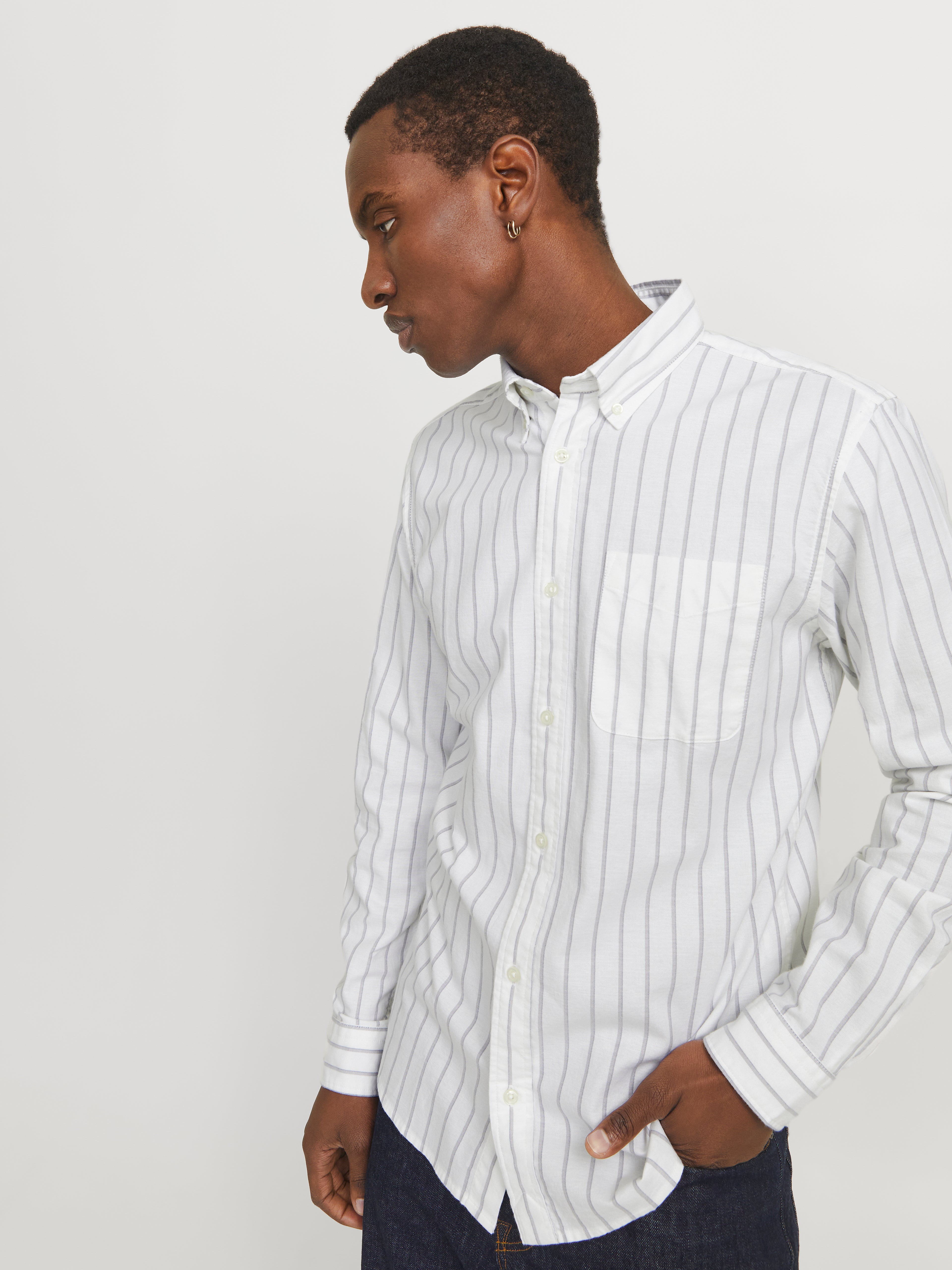 Bestseller Oxford Oberhemd Slim Fit für Erwachsene