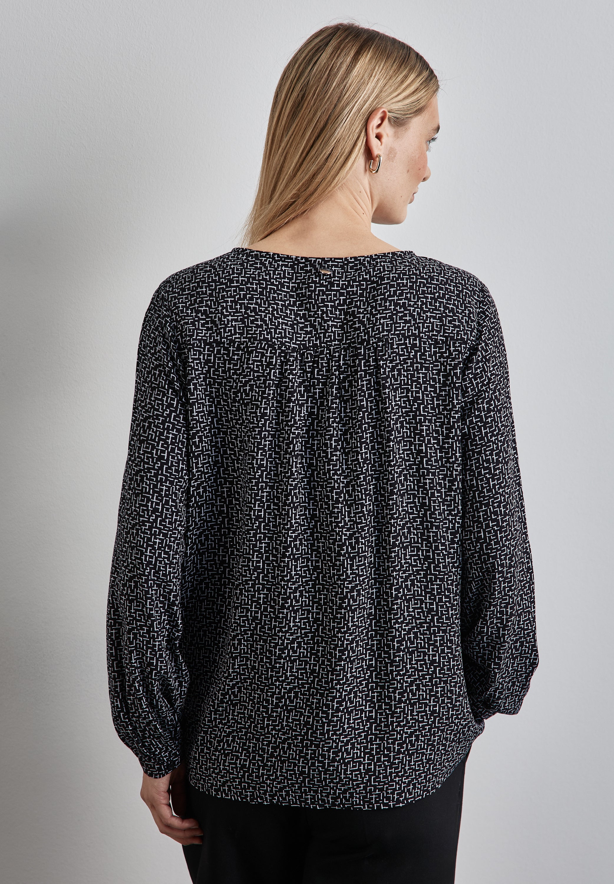 Street One Bedruckte Bluse Damen Grafisches Muster Stickerei
