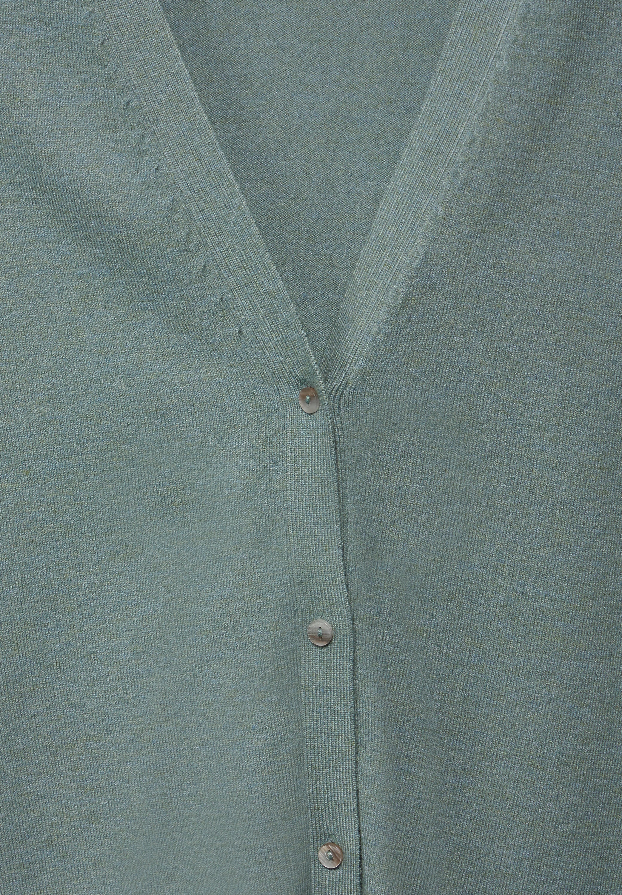 Street One Basic Cardigan Damen Langarm V-Ausschnitt Knopfleiste