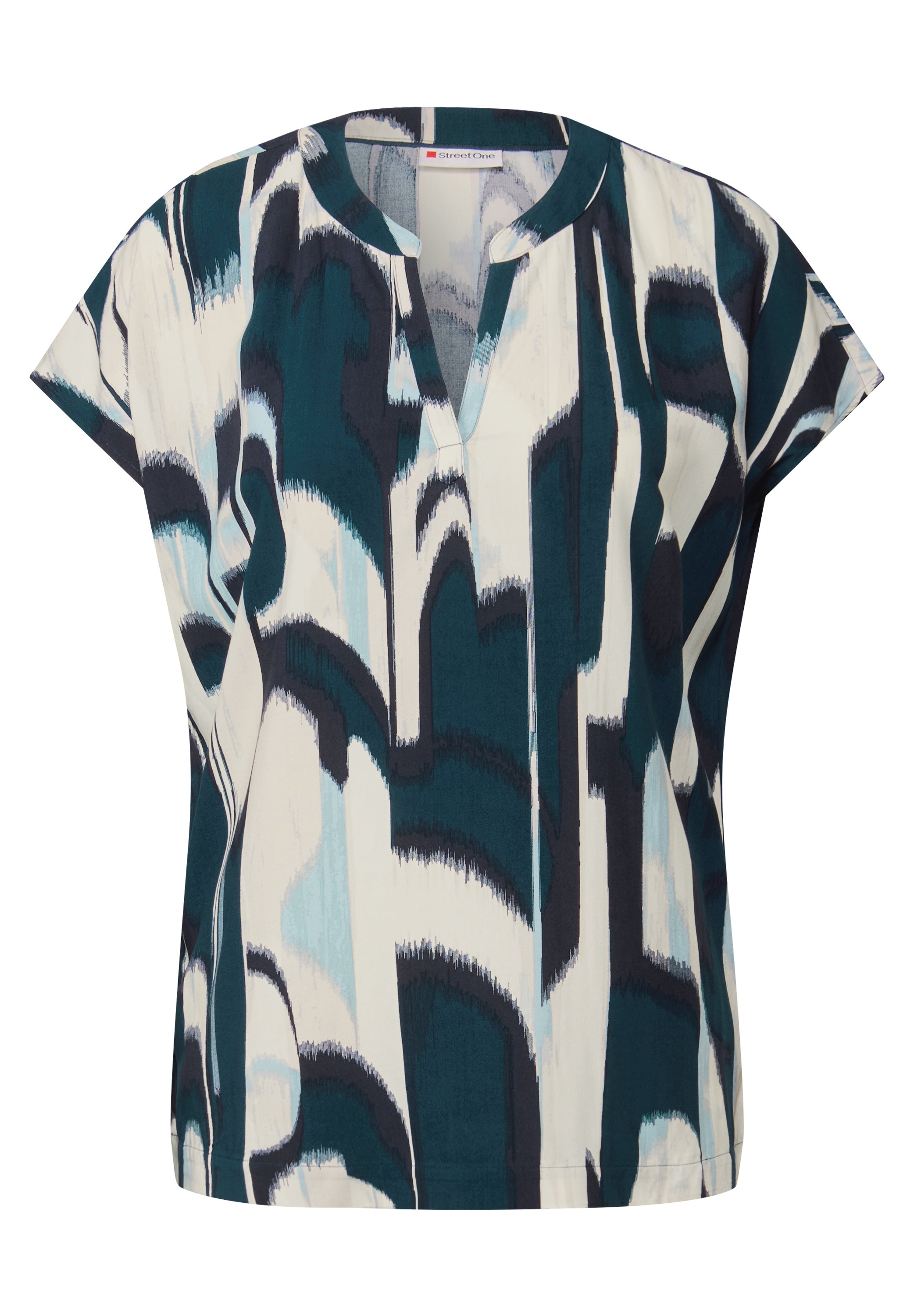 Blusenshirt mit Ikat Print