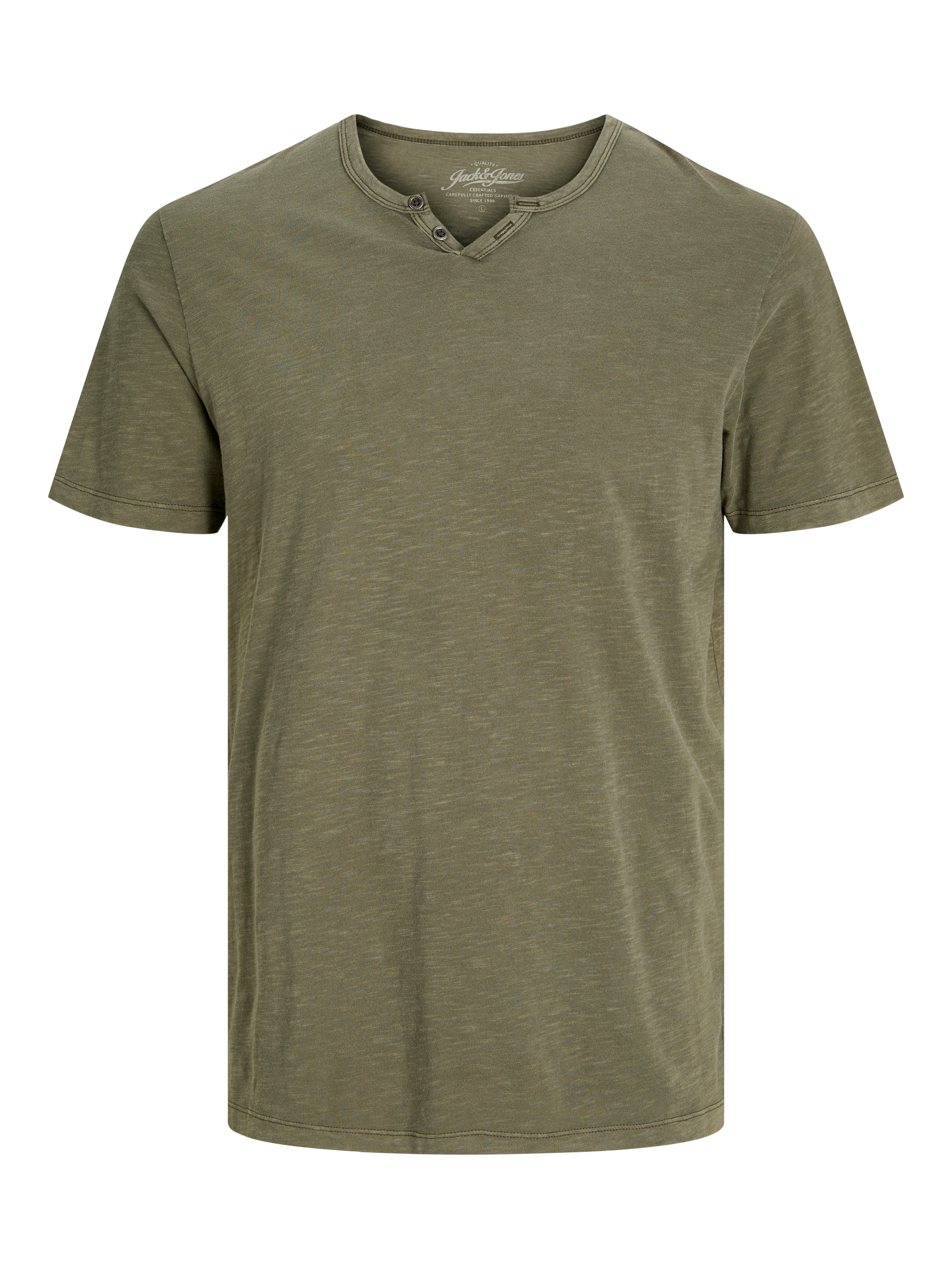 Bestseller Slub-Gewebe T-shirt Damen Used-Look