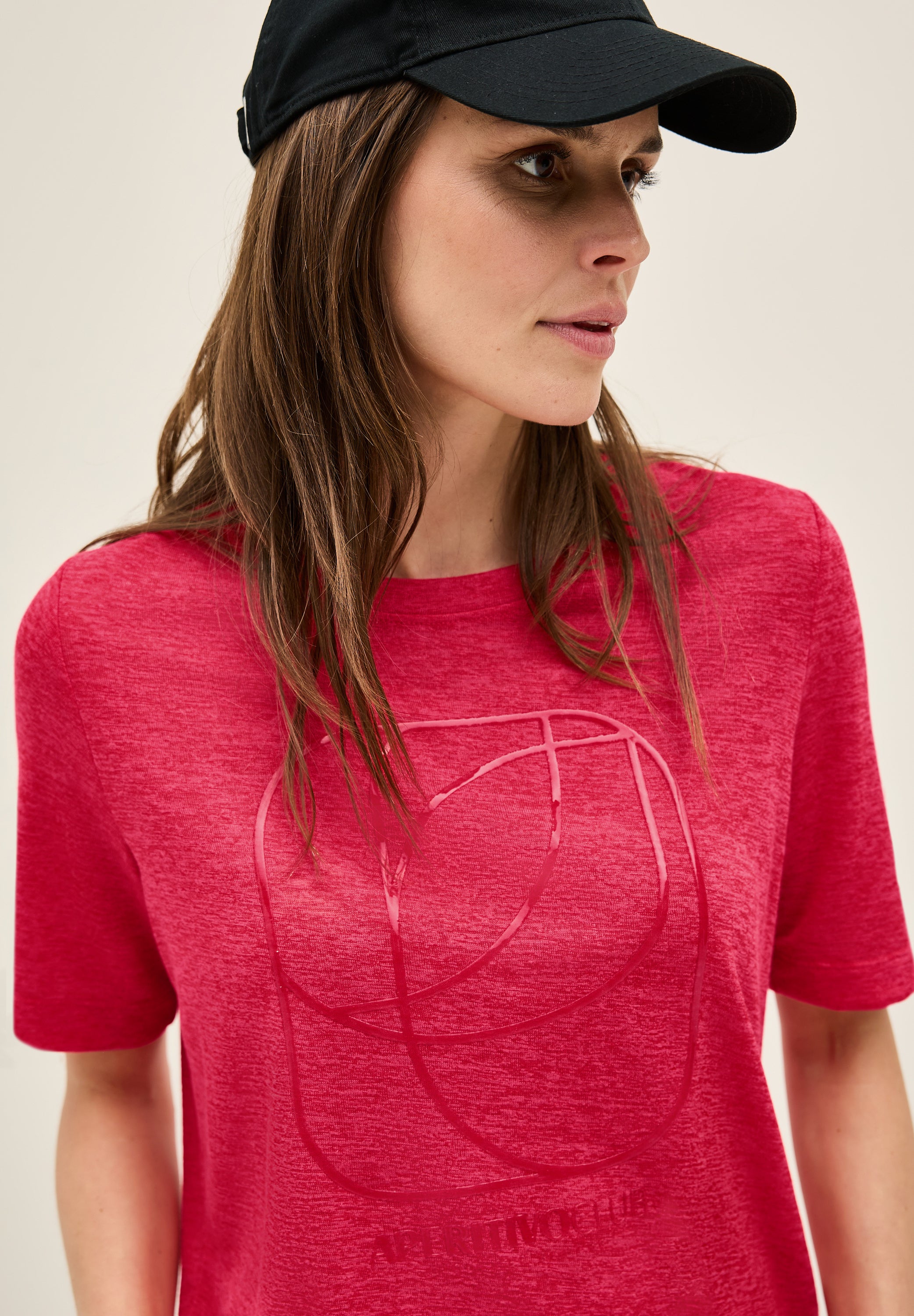 CECIL T-Shirt Damen Silikon-Print Jersey-Qualität