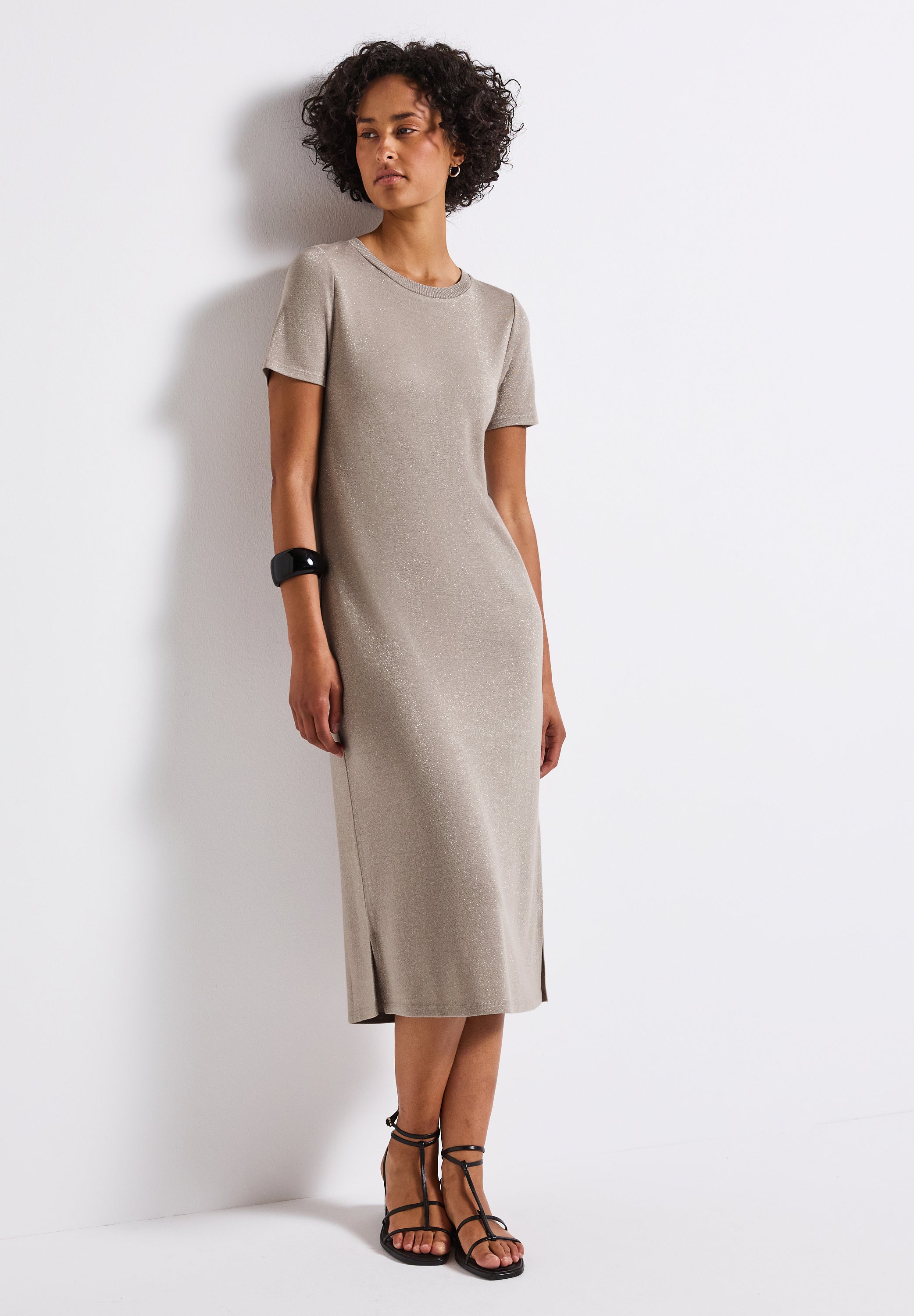 Street One T-Shirt Kleid Damen mit Glitzerdetails