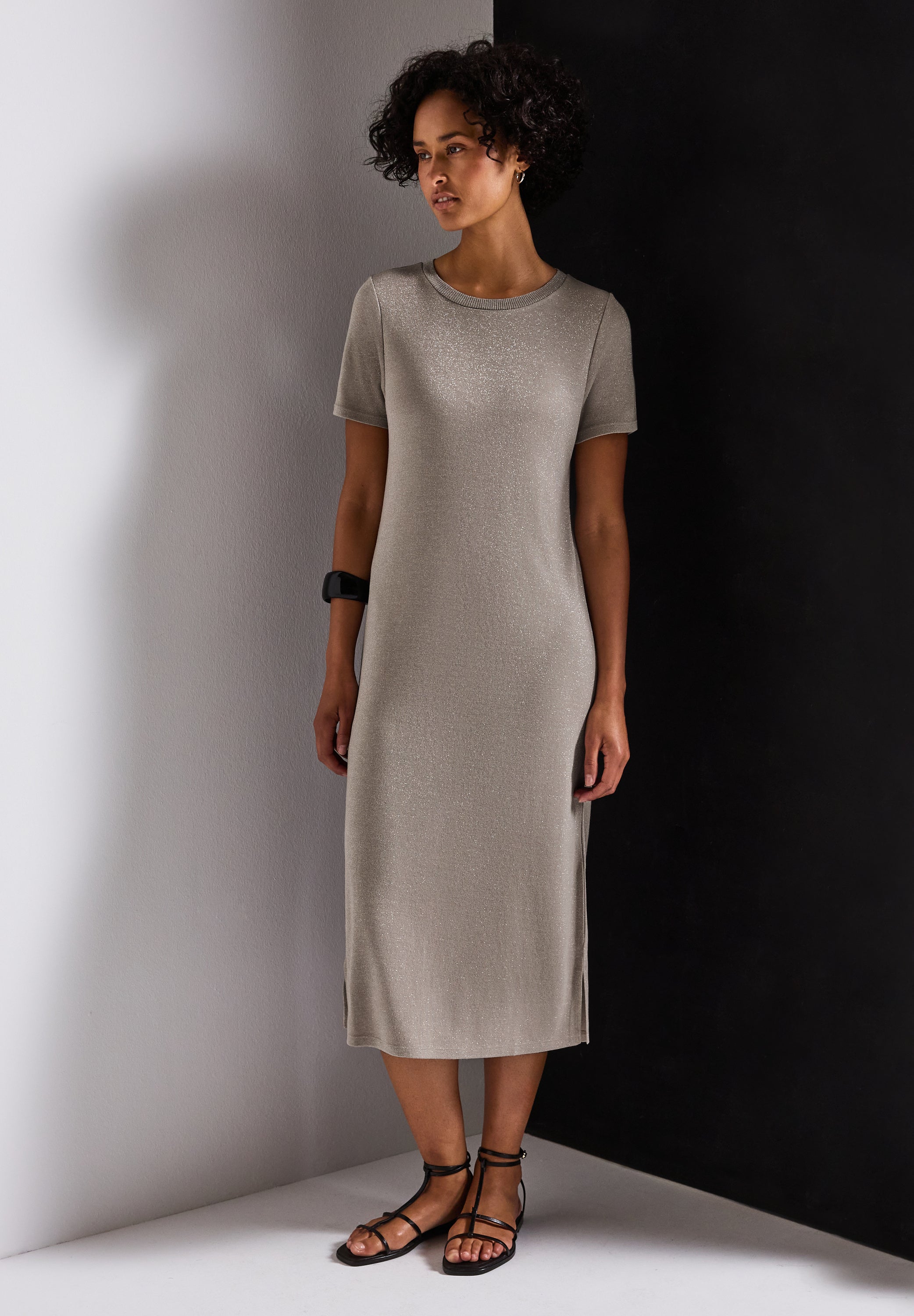 Street One T-Shirt Kleid Damen mit Glitzerdetails