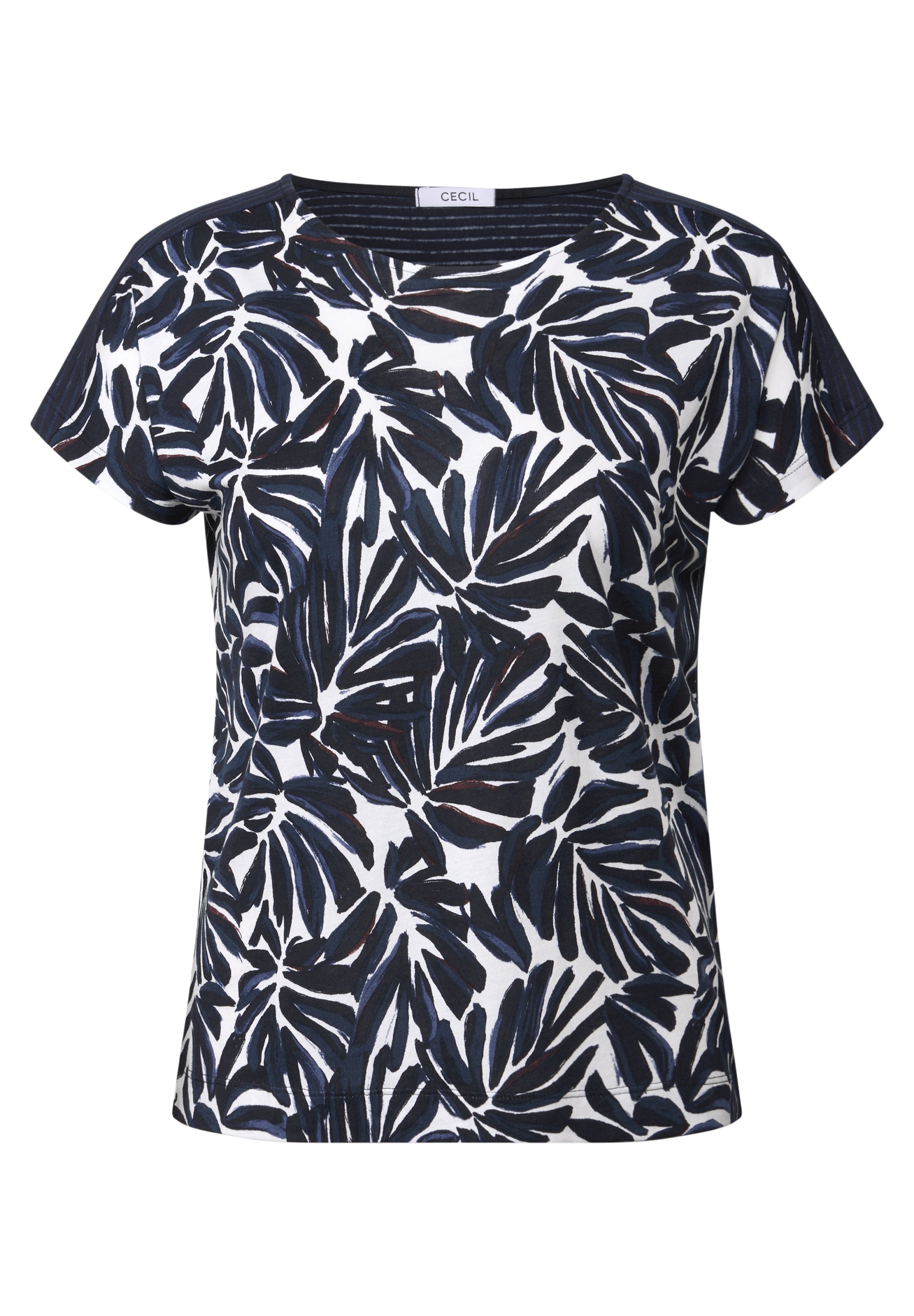 CECIL Print Shirt Damen Grafisches Muster Ausbrenner-Optik