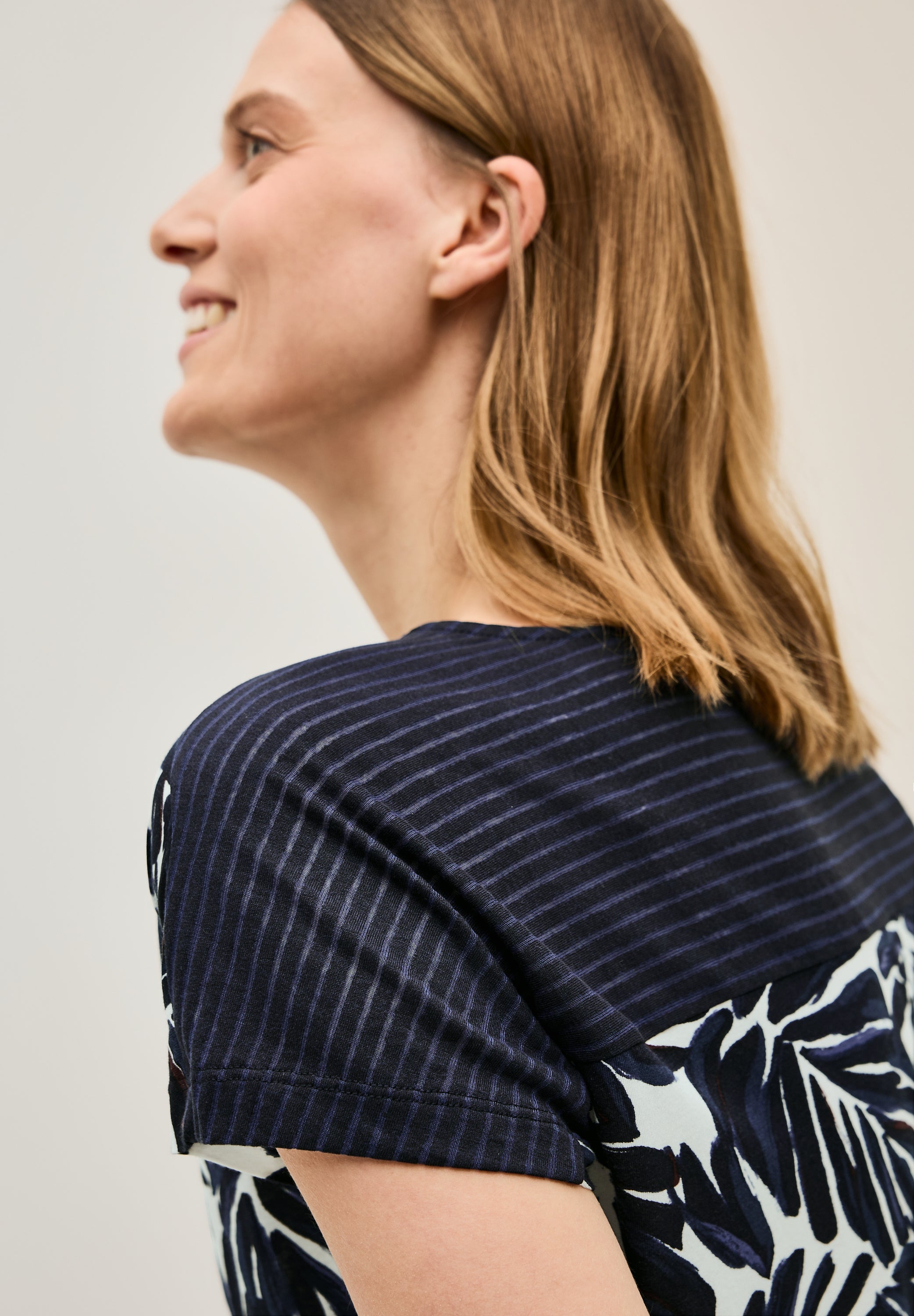 CECIL Print Shirt Damen Grafisches Muster Ausbrenner-Optik