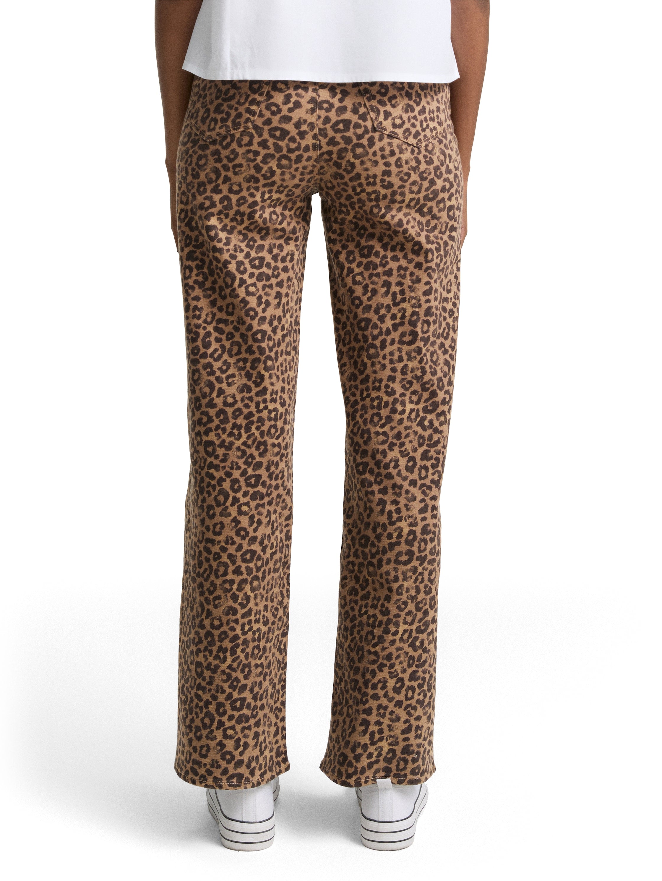Tom Tailor Denim High Waist Jeanshose Female Leopardenmuster