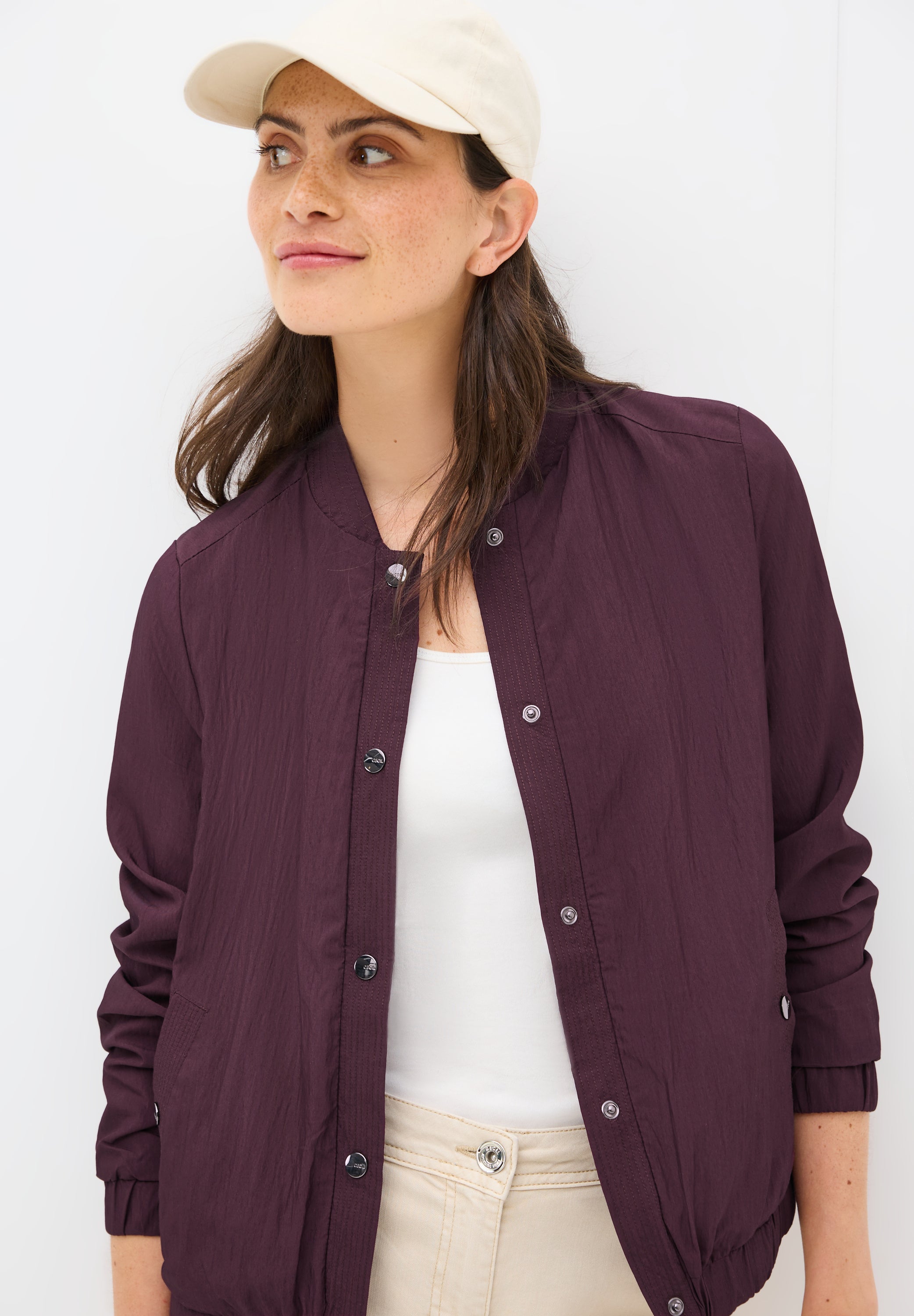 CECIL Leichter Blouson Damen Sportiver Stehkragen Elastischer Bund