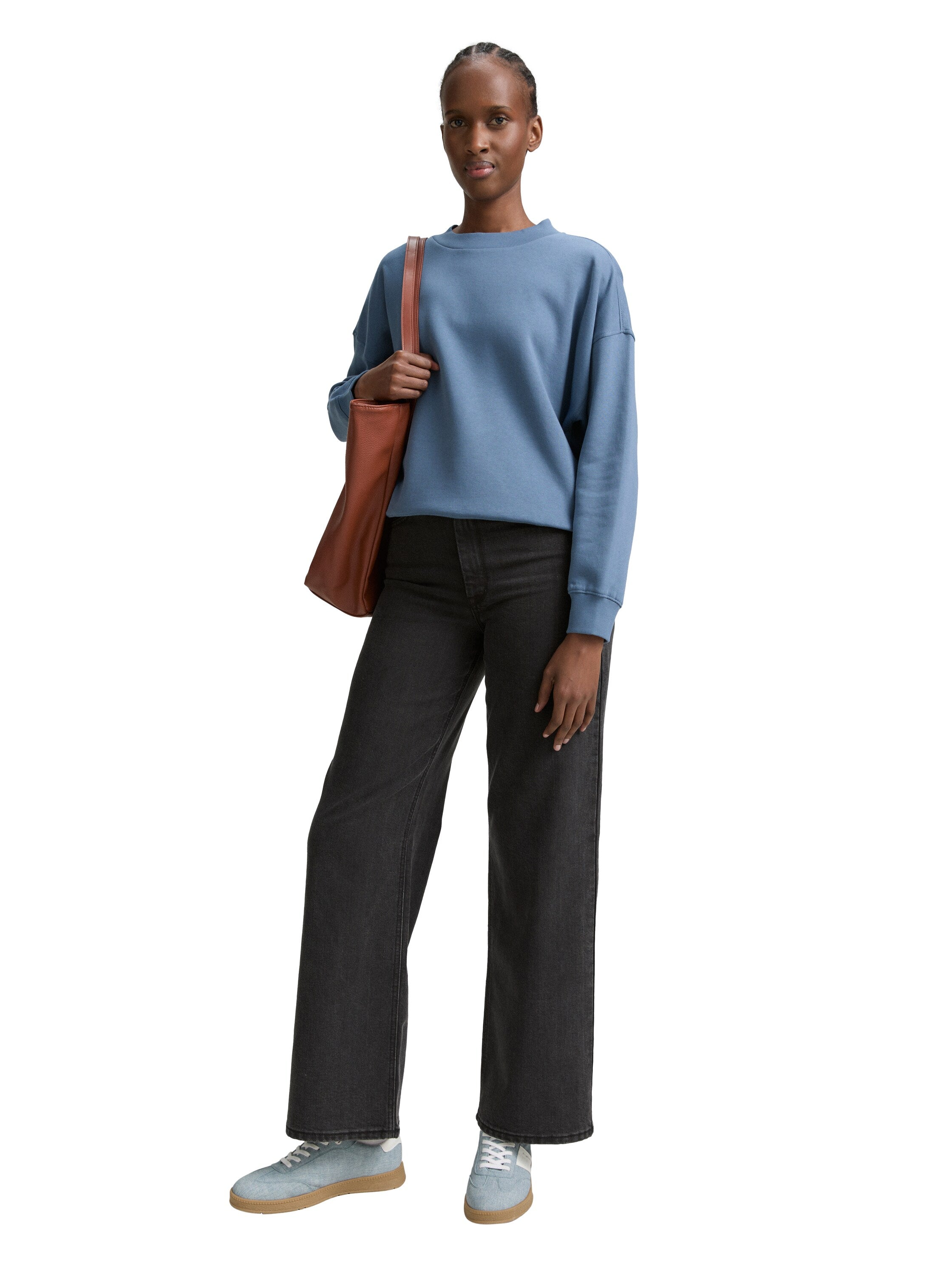 Tom Tailor Denim Sweatshirt Loose Fit Female Warm & Soft