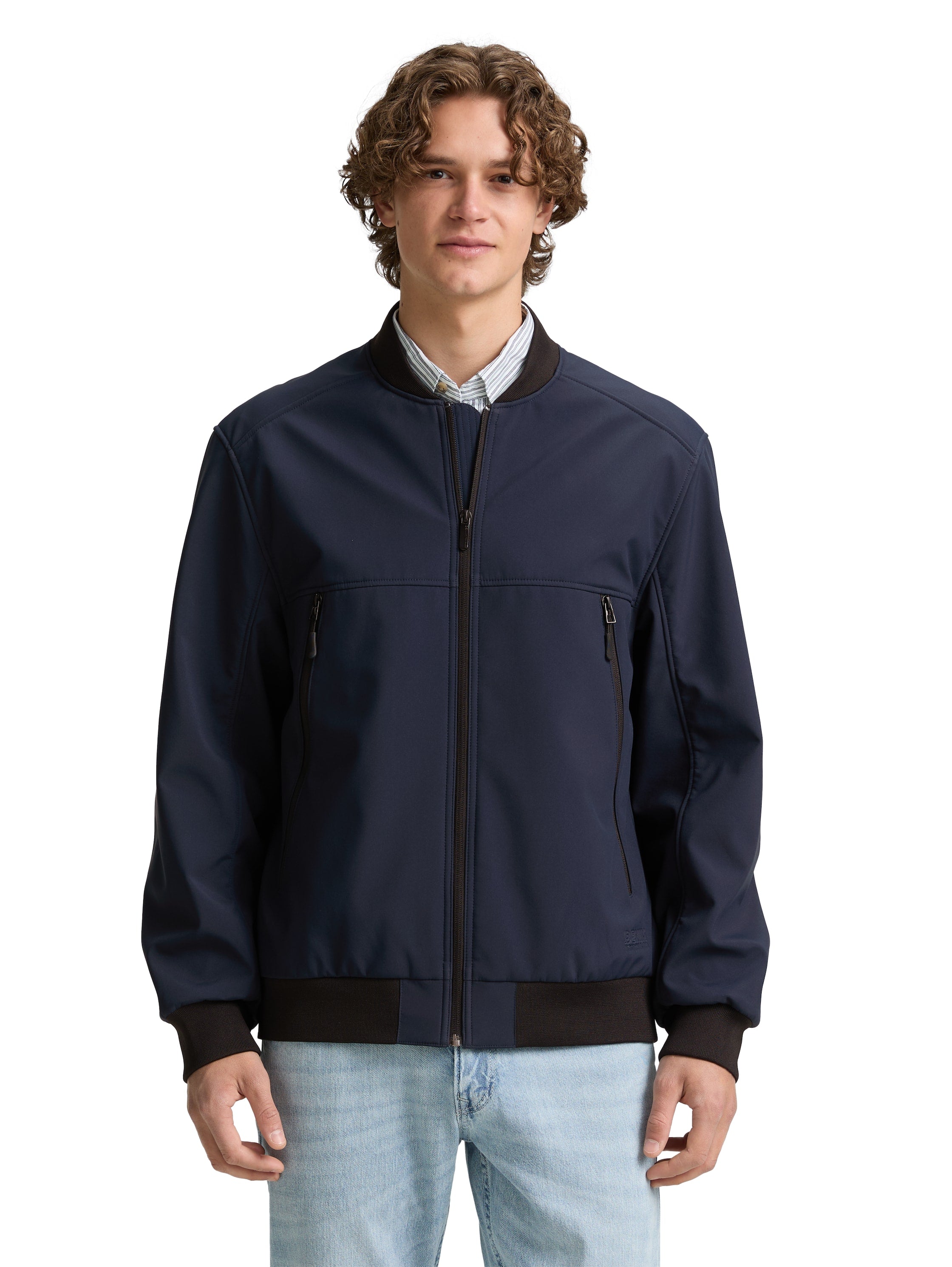 Tom Tailor Denim Bomberjacke für Herren mit Rippbündchen