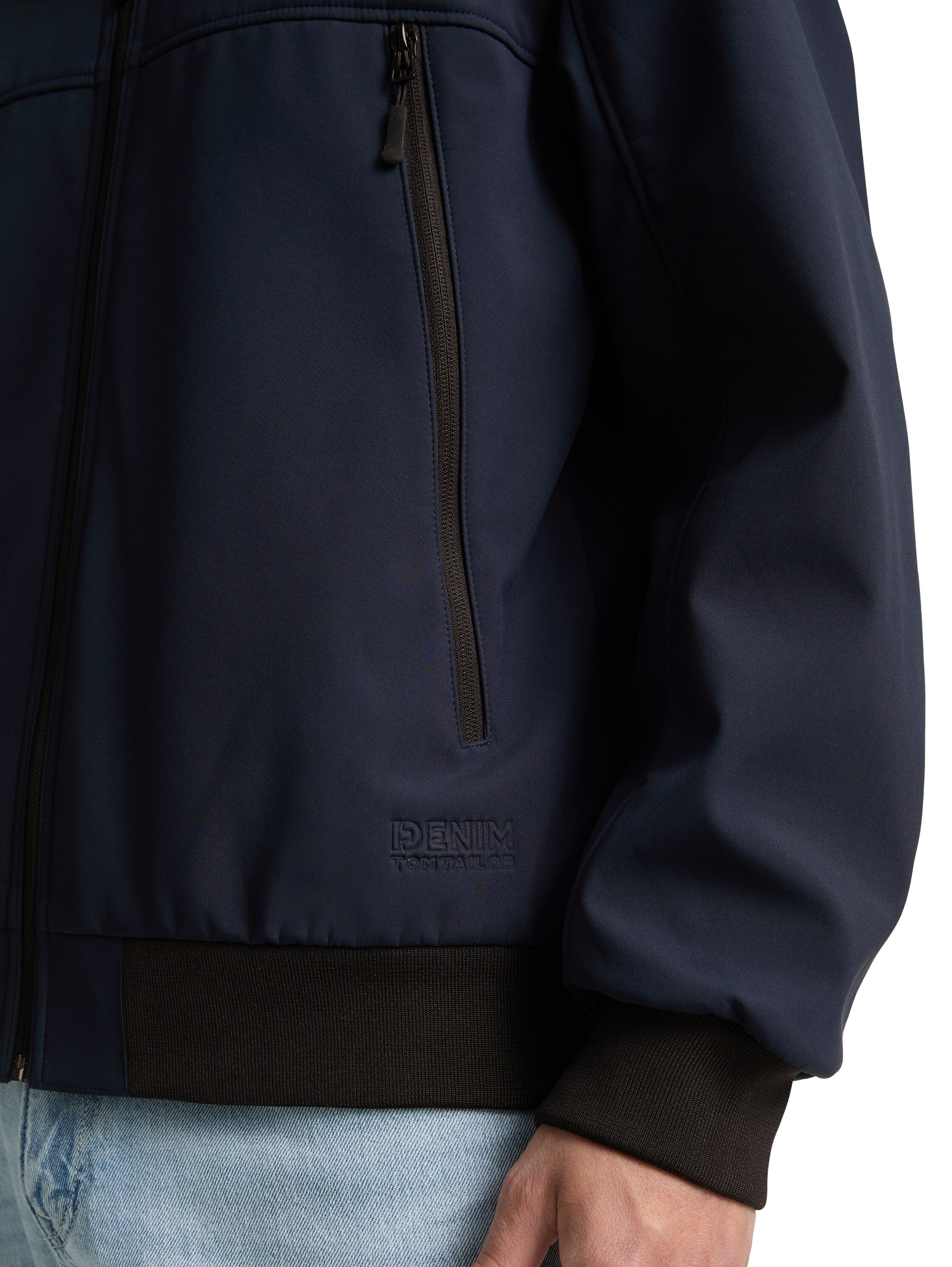 Tom Tailor Denim Bomberjacke für Herren mit Rippbündchen