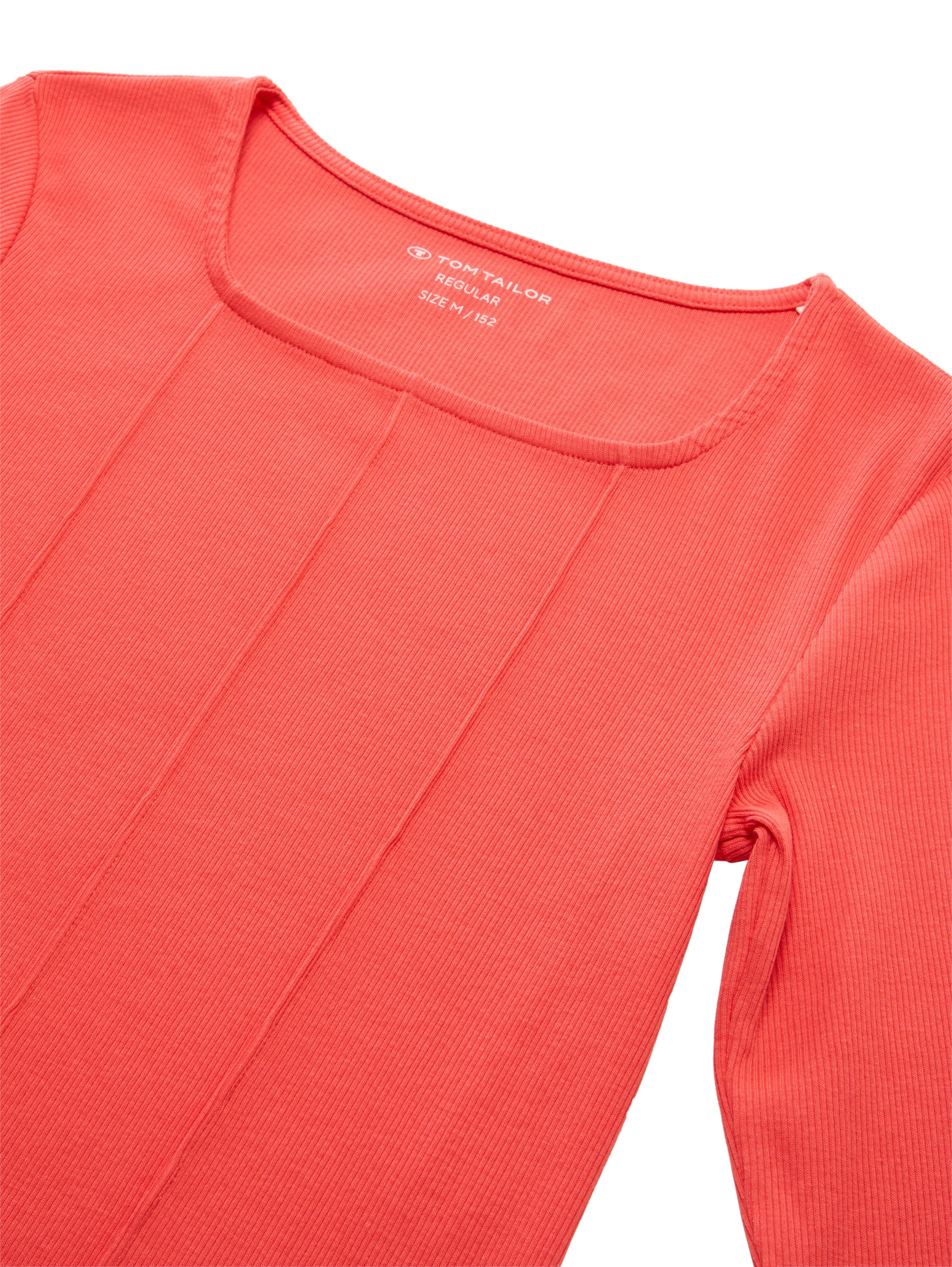 Tom Tailor Denim Longsleeve Kinder Weiblich Eng anliegend mit Karree-Ausschnitt