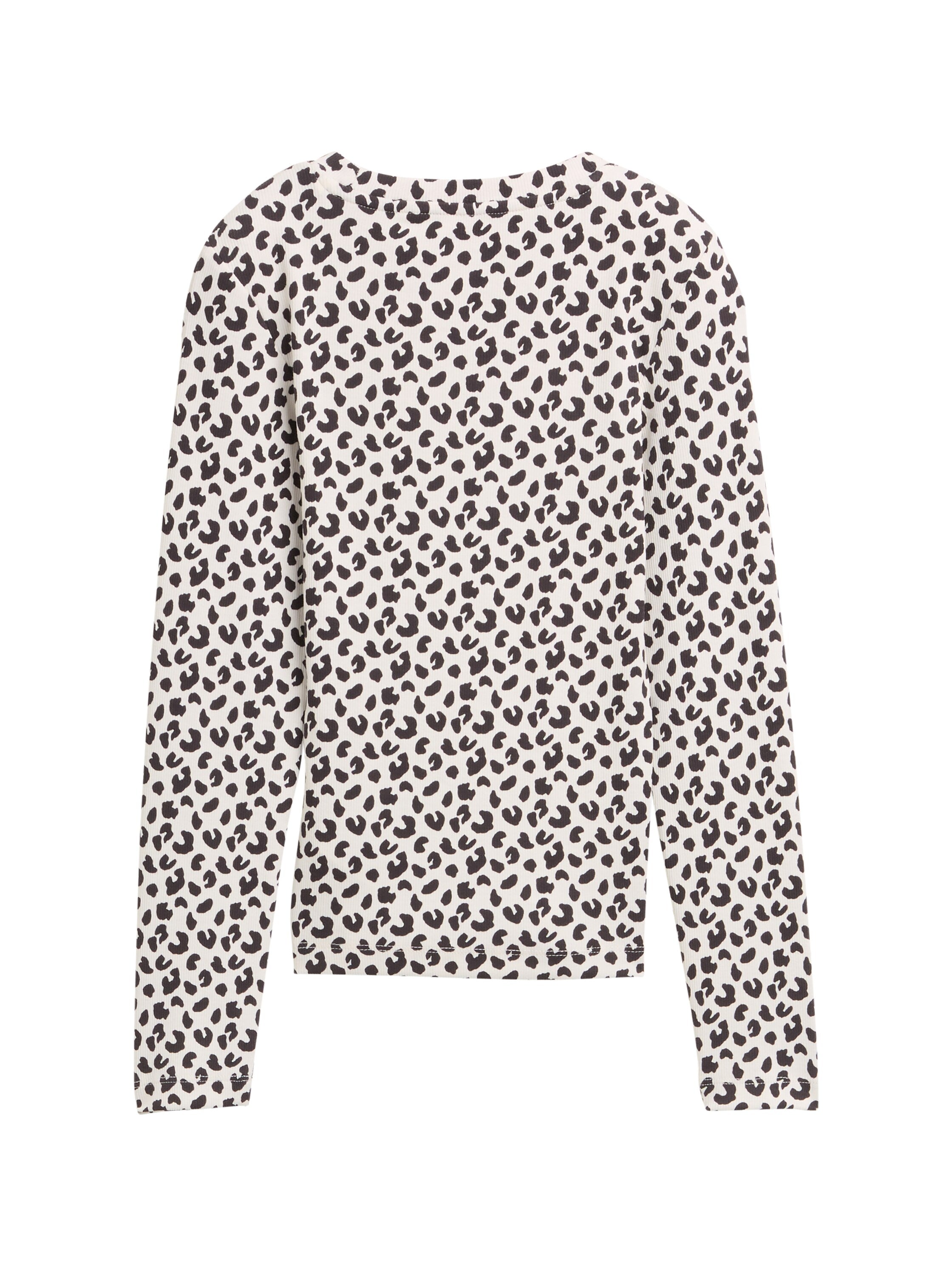 Tom Tailor Denim Longsleeve Kinder Weiblich mit Leopardenmuster
