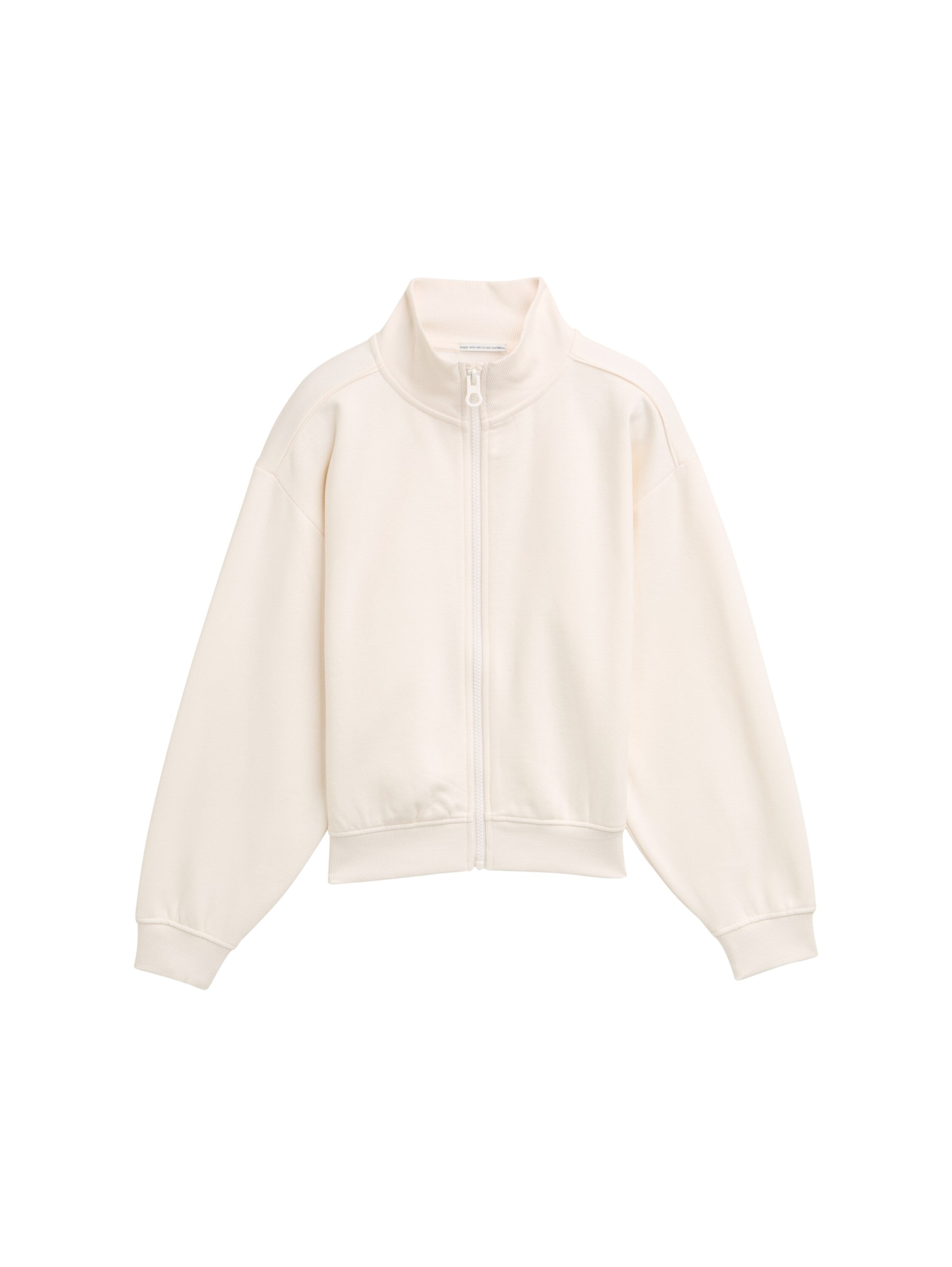 Tom Tailor Denim Sweatshirtjacke Kinder Weiblich mit Stehkragen und lockere Passform