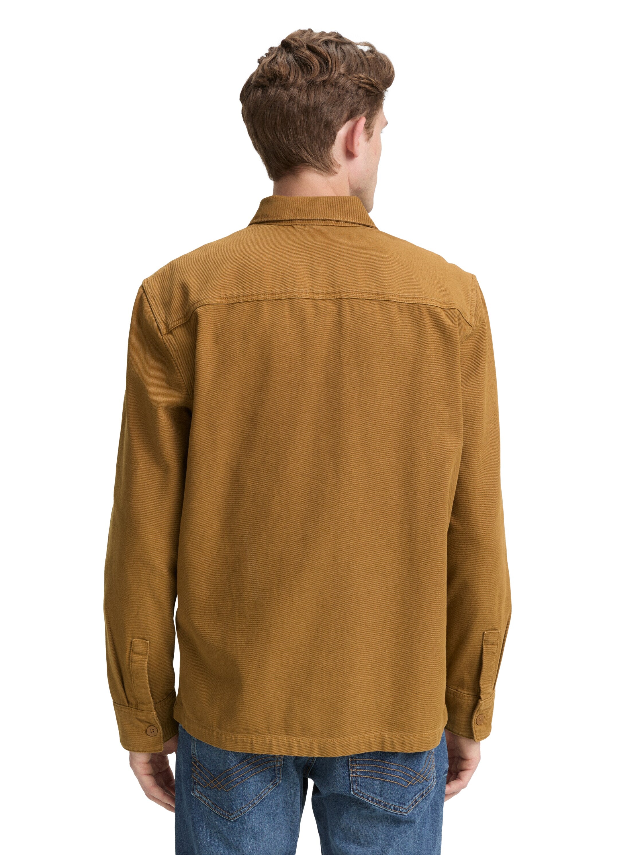 Tom Tailor Denim Hemdjacke Baumwolle Erwachsene Robuster Twill-Stoff