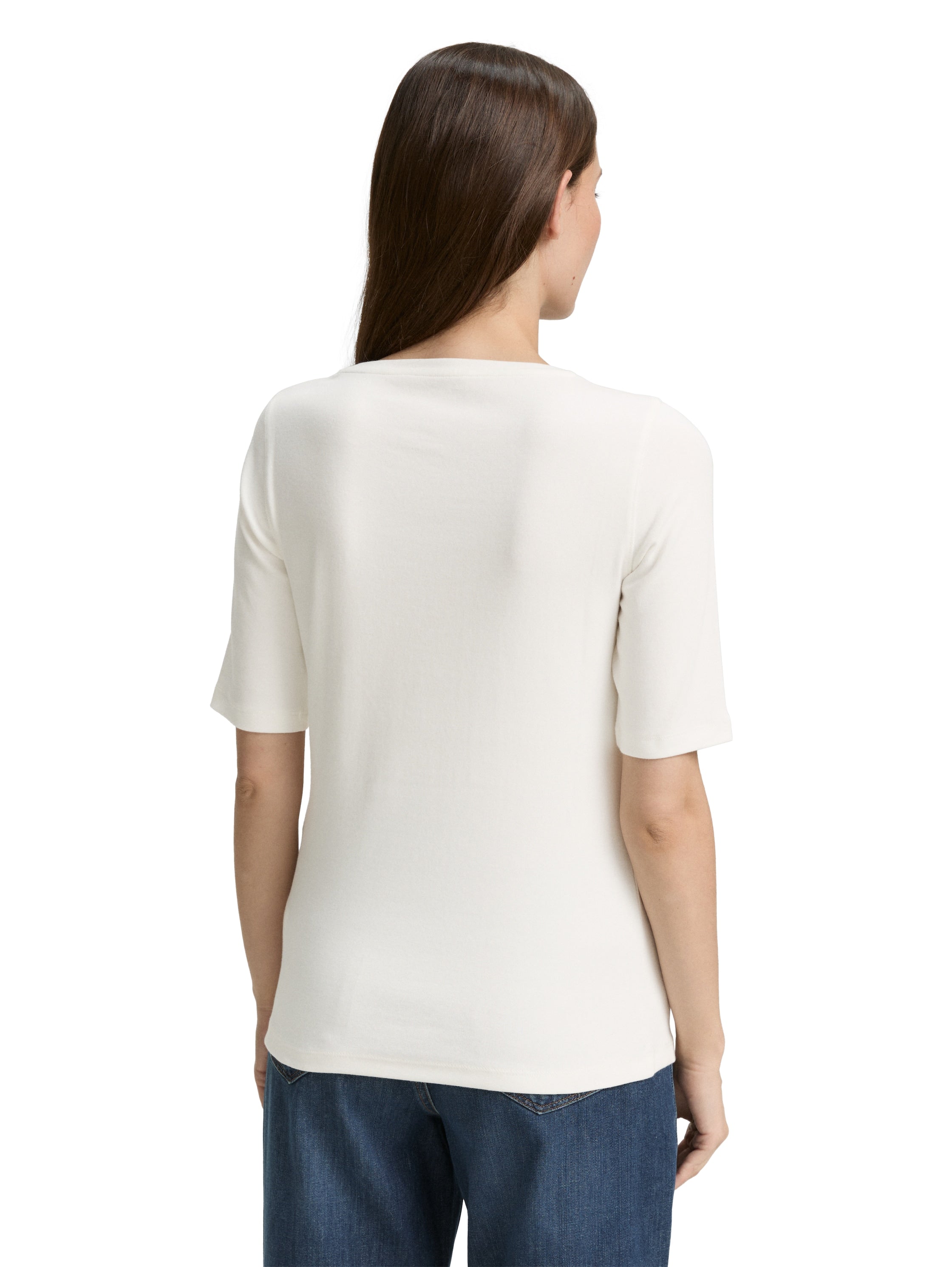 Tom Tailor Basic T-Shirt Erwachsene Stretch Baumwolle