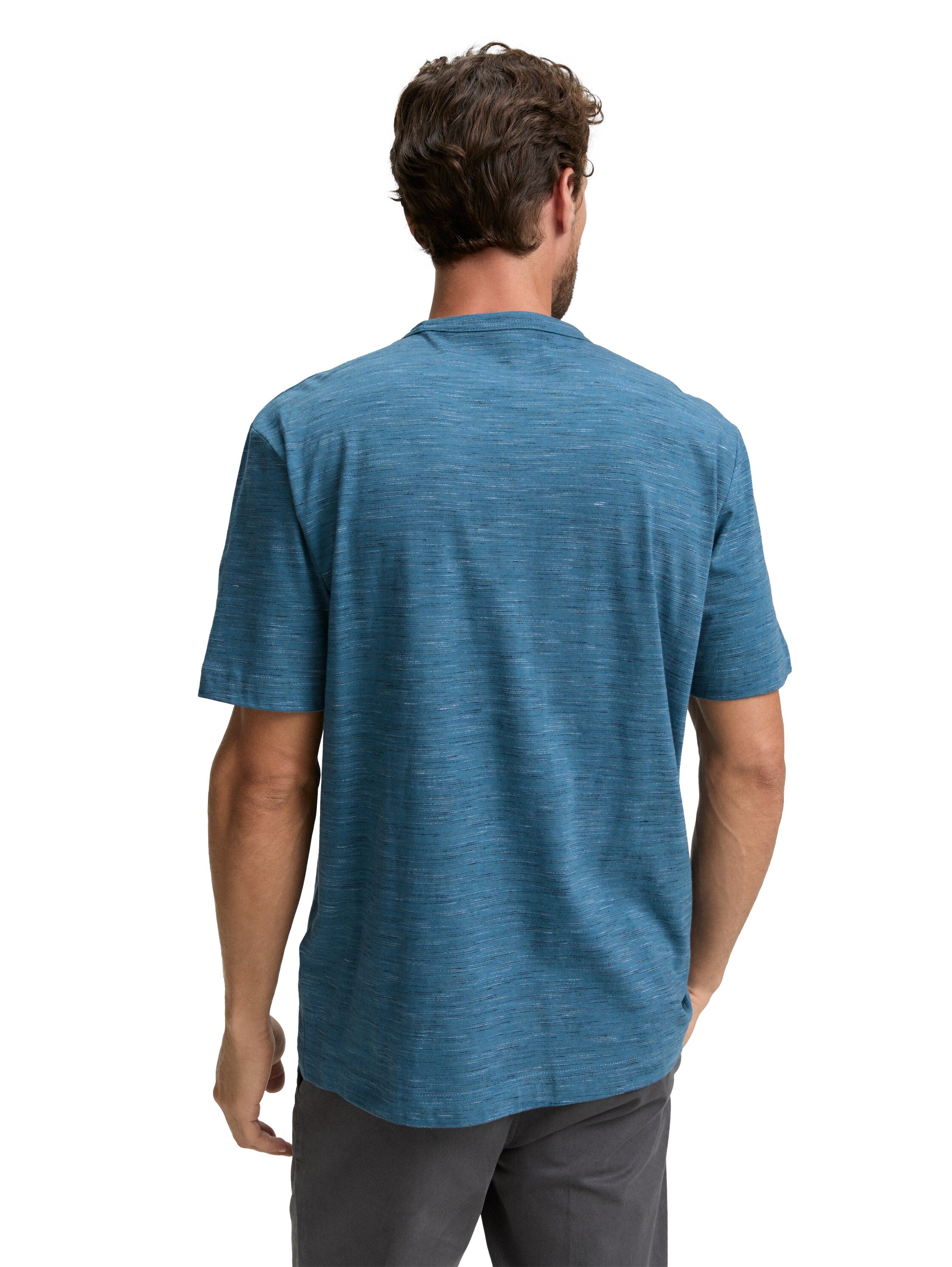 Tom Tailor Denim T-Shirt Erwachsene Männlich mit Brusttasche