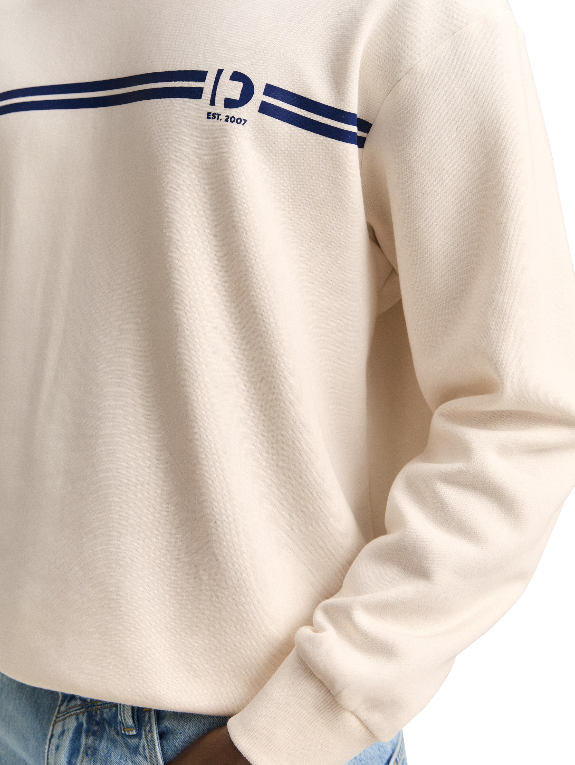 Tom Tailor Denim Crewneck Sweatshirt für Männer mit gestreiftem Print
