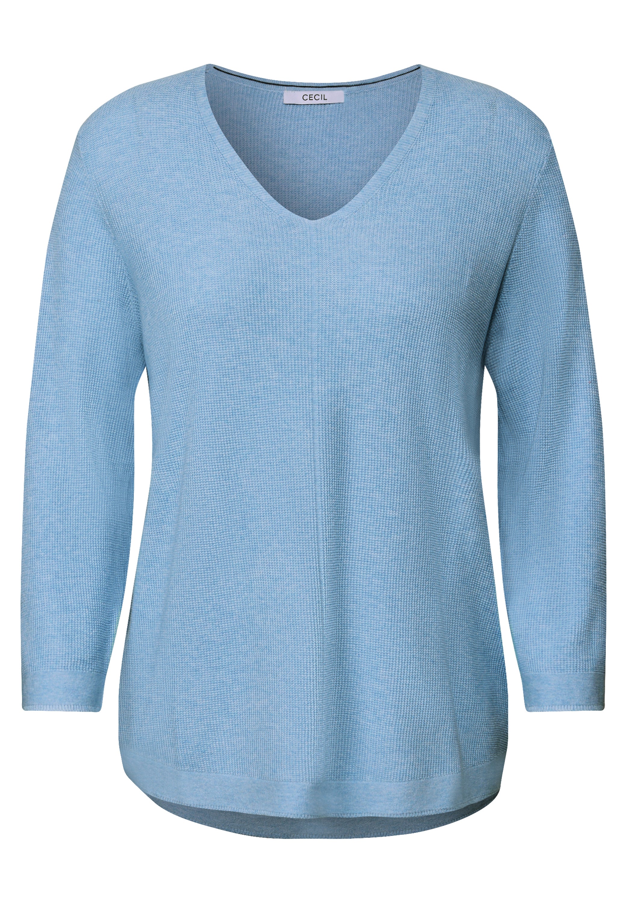 CECIL Damenpullover 3/4 Arm V-Ausschnitt Angenehme Strickqualität
