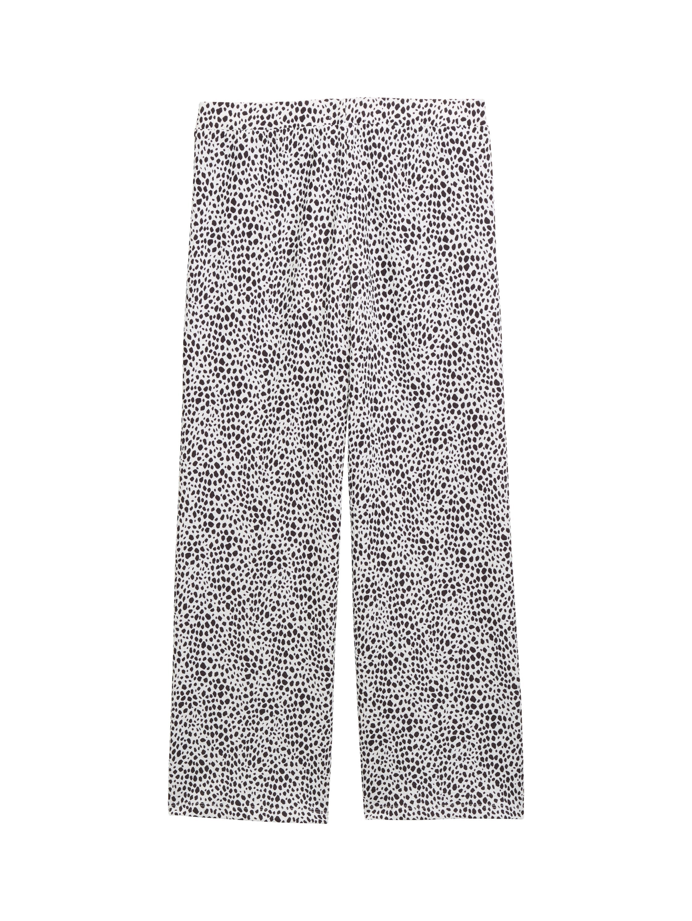 Tom Tailor Denim Kinder Jacquard-Hose Weiblich Gemustert