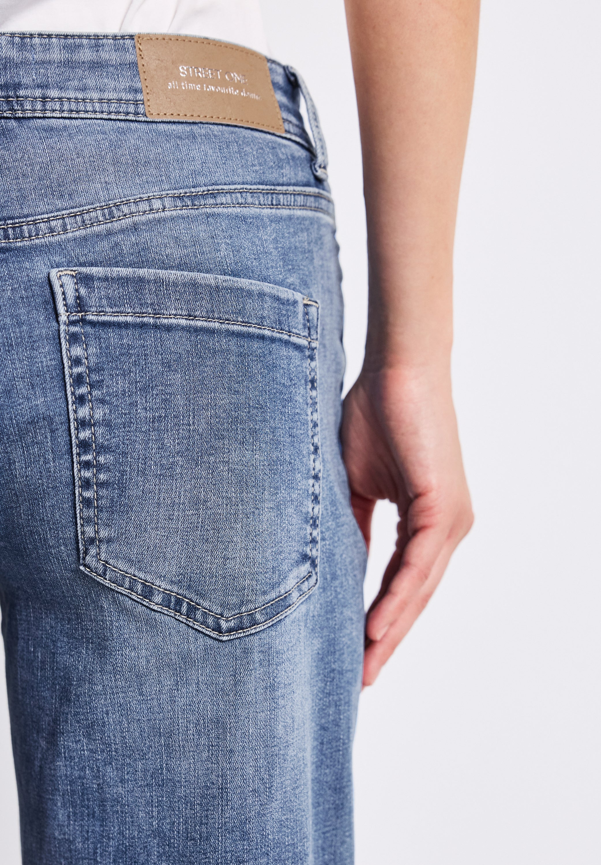 Street One Jeanshose Damen Casual Fit Straight Legs Stretchanteil