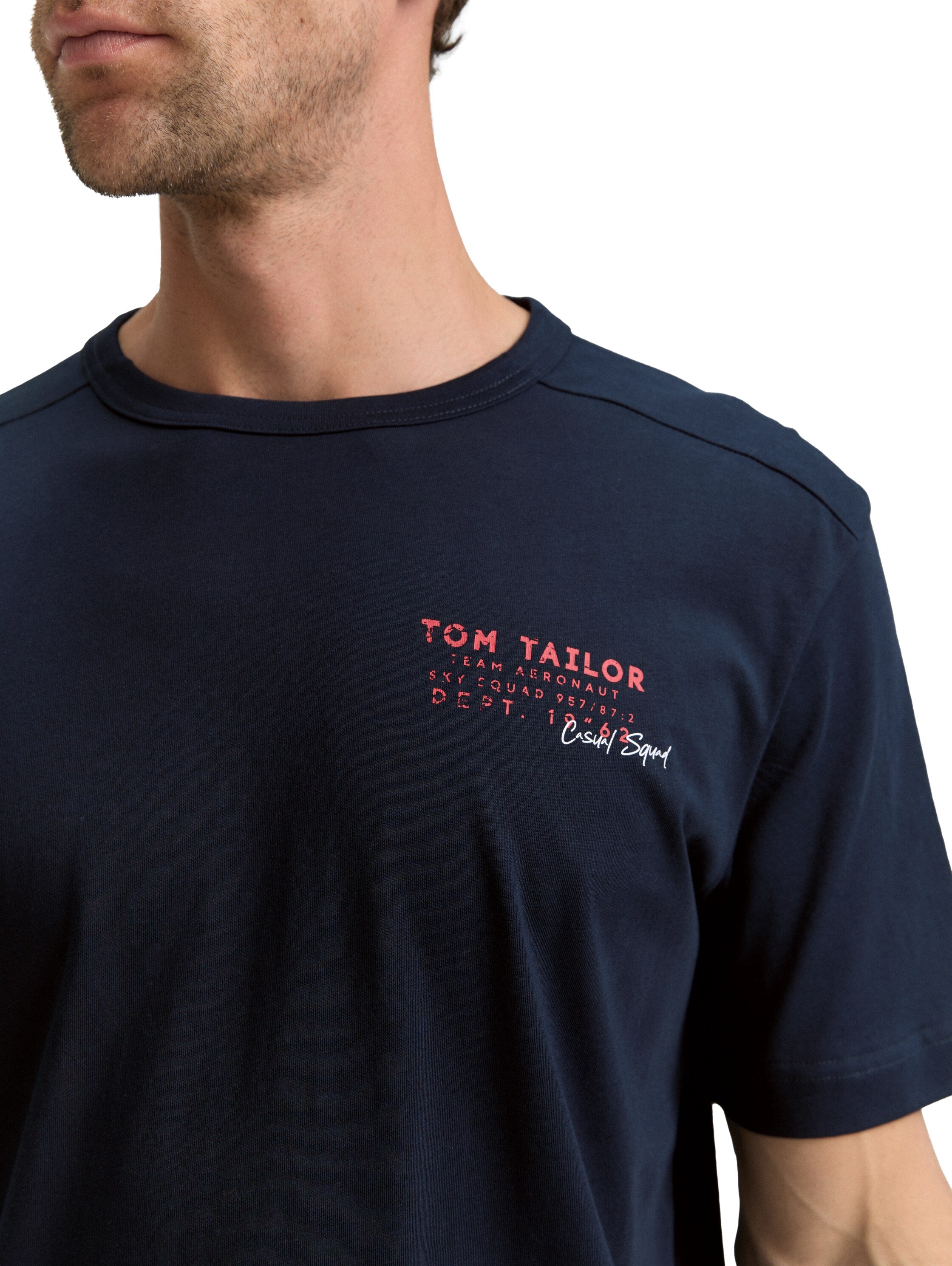 Tom Tailor Denim T-Shirt für Herren aus 100 % Baumwolle