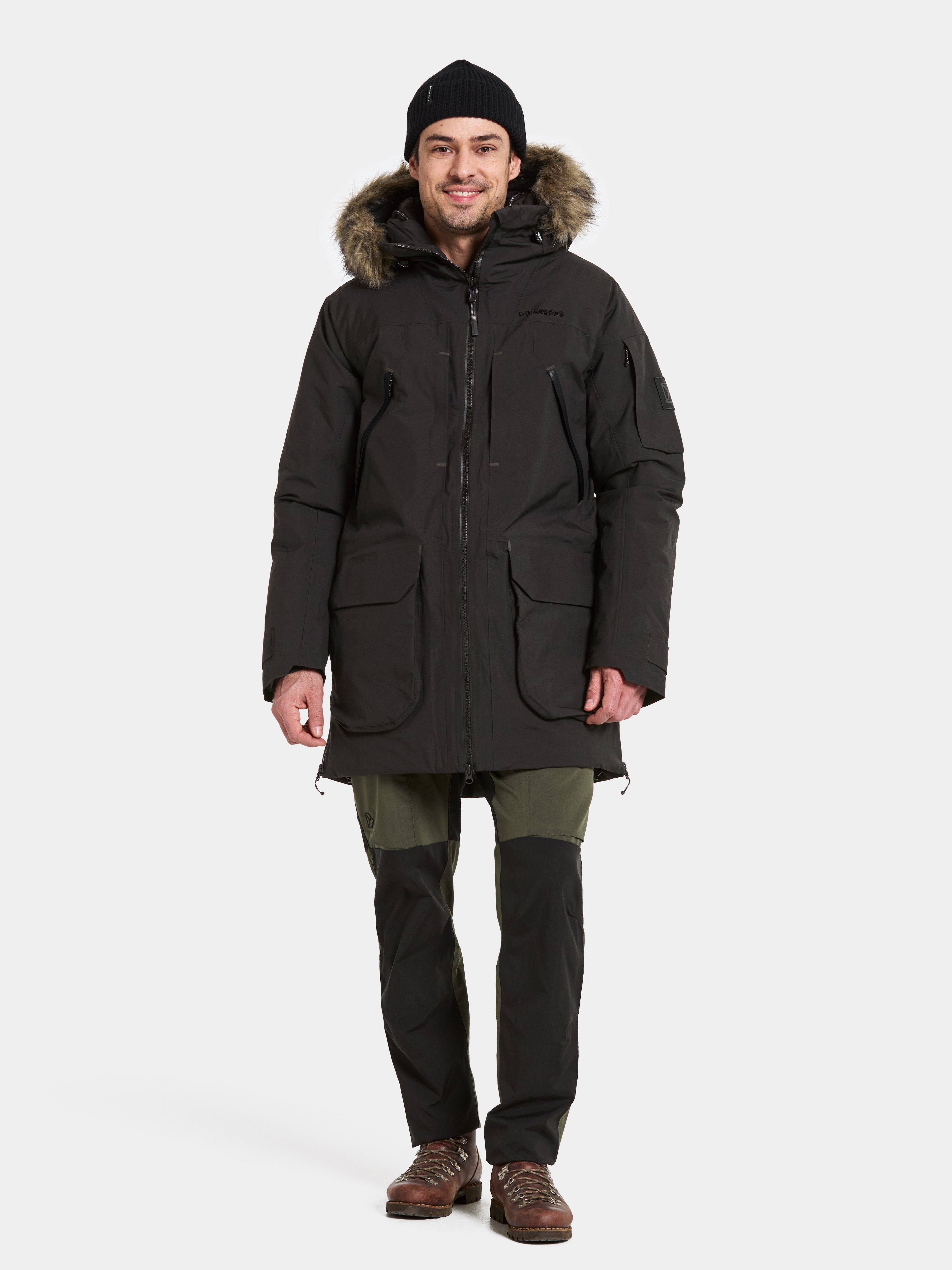 Outdoor Marke Herren Jacke mit Kapuze und reflektierenden Details
