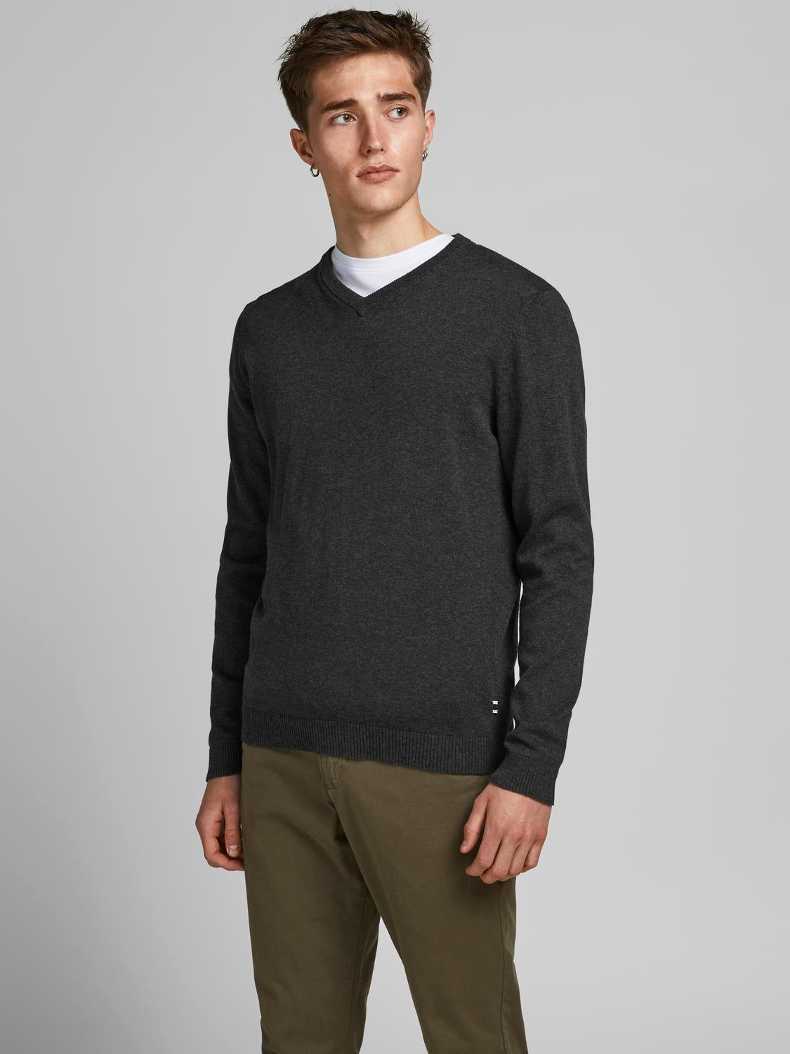 Bestseller Basic Strickpullover Herren Bequem und Dehnbar