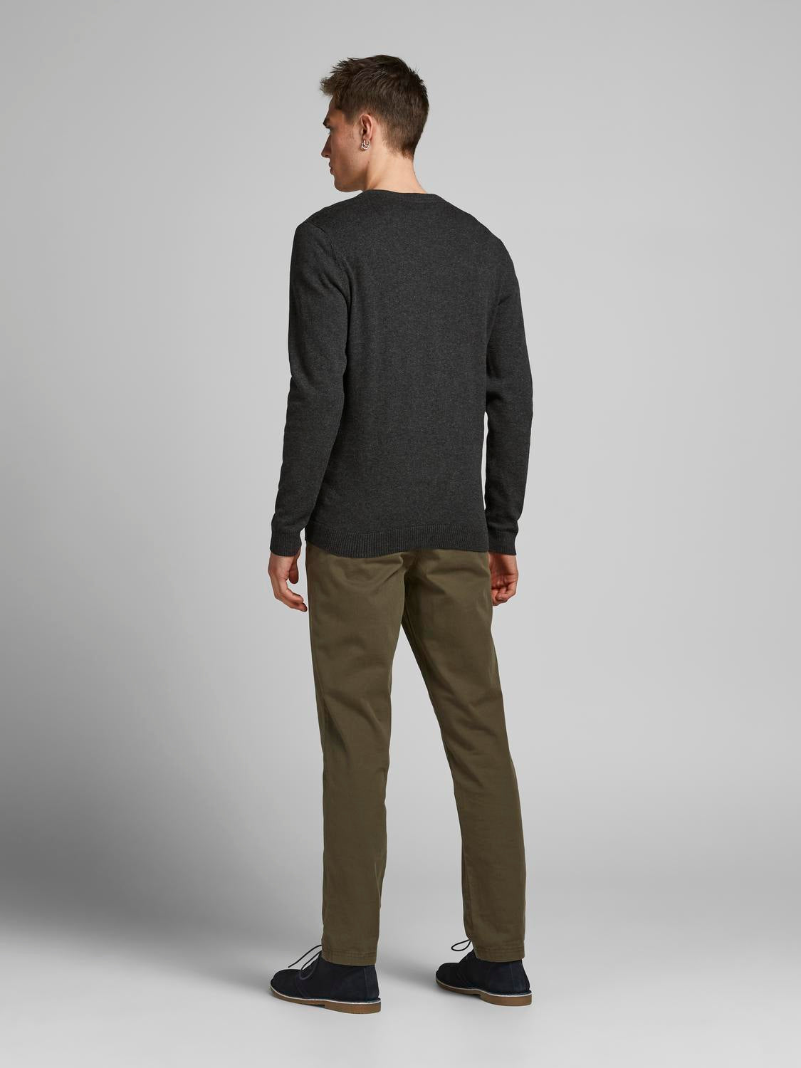 Bestseller Basic Strickpullover Herren Bequem und Dehnbar