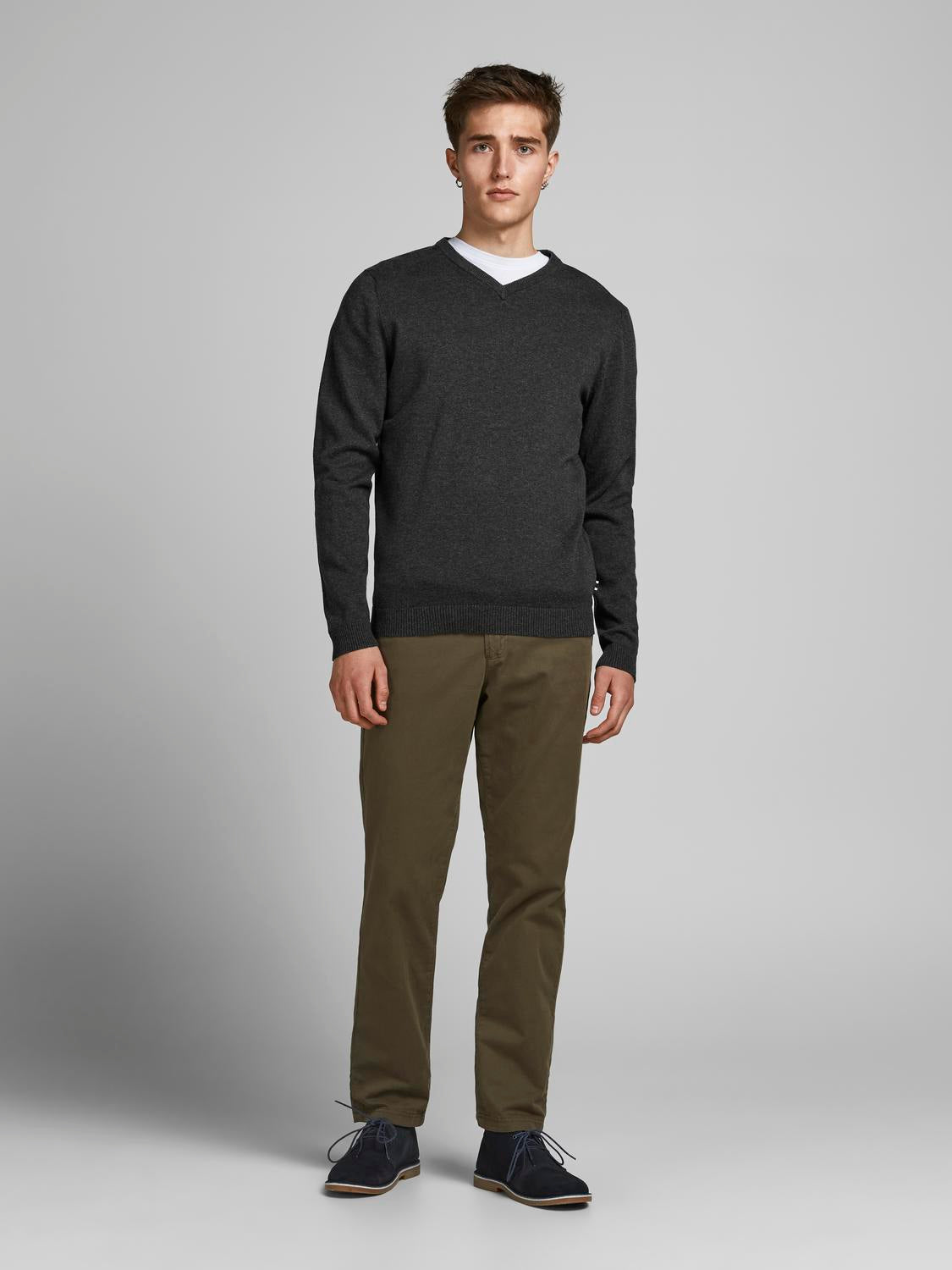 Bestseller Basic Strickpullover Herren Bequem und Dehnbar