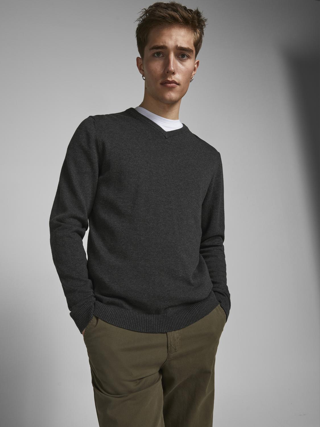 Bestseller Basic Strickpullover Herren Bequem und Dehnbar