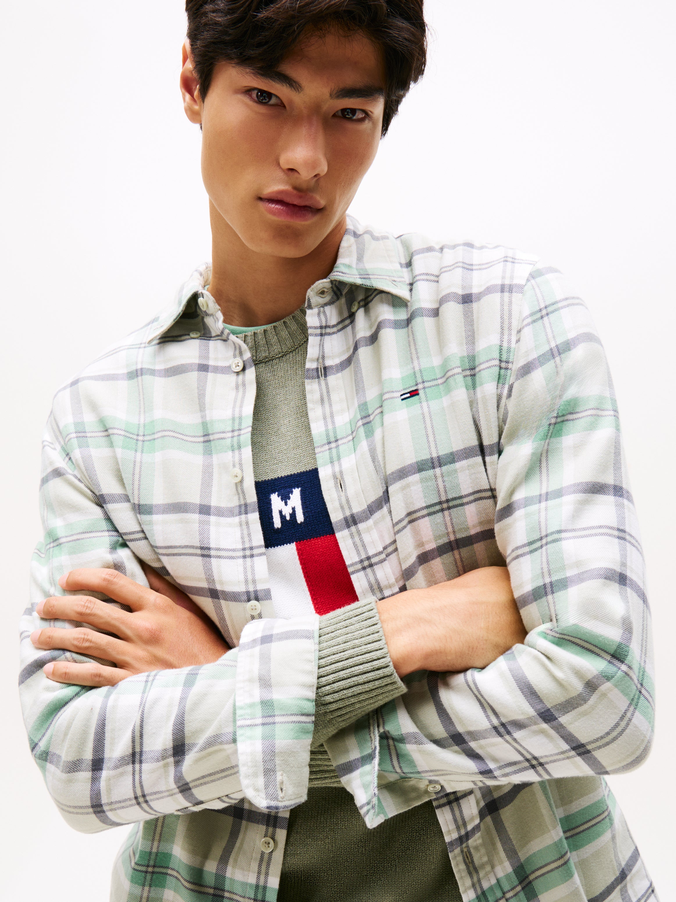 Sportswear Division Herren T-Shirt Checkered Cotton