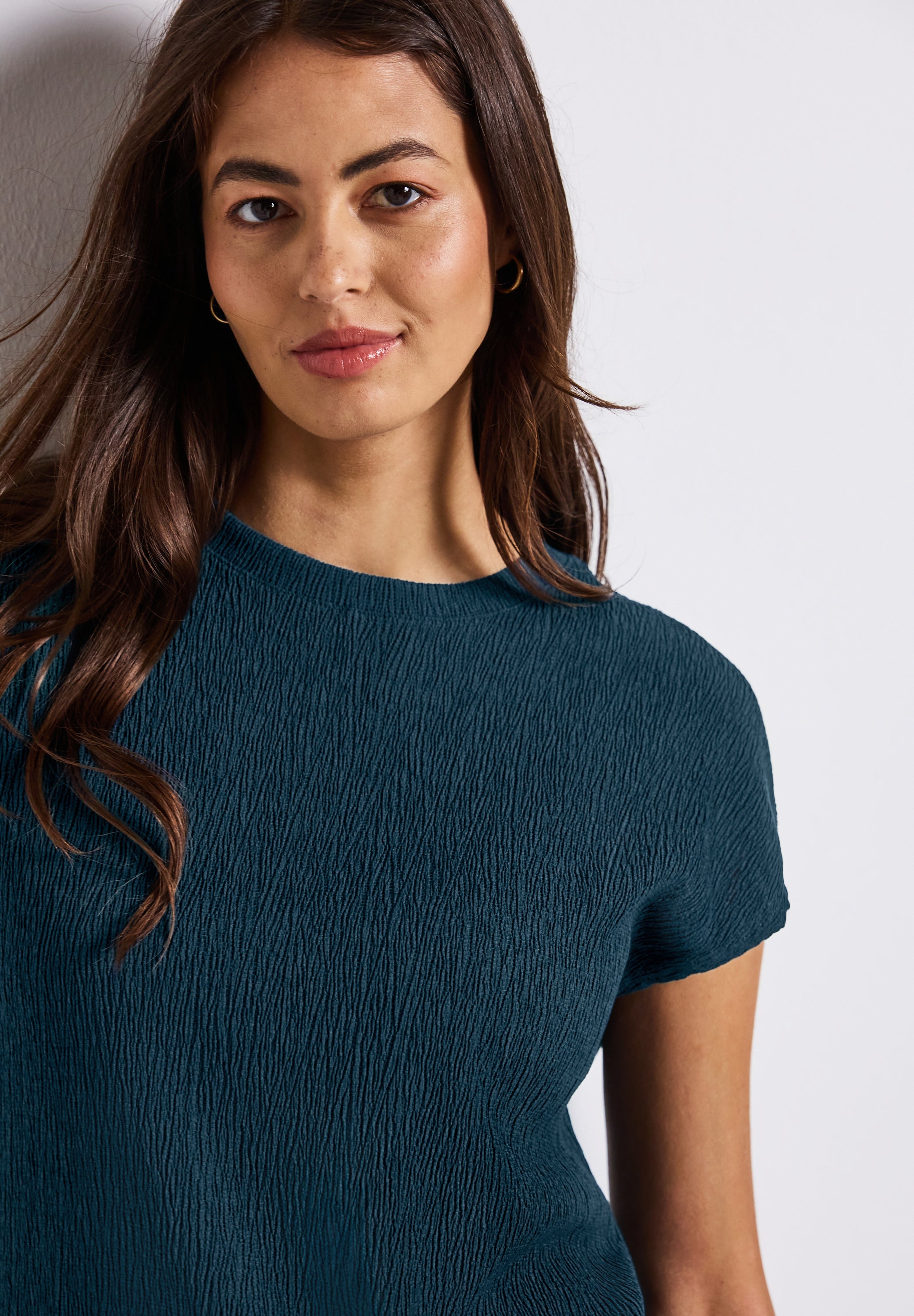 Street One Sommershirt Damen Modischer Strukturmix