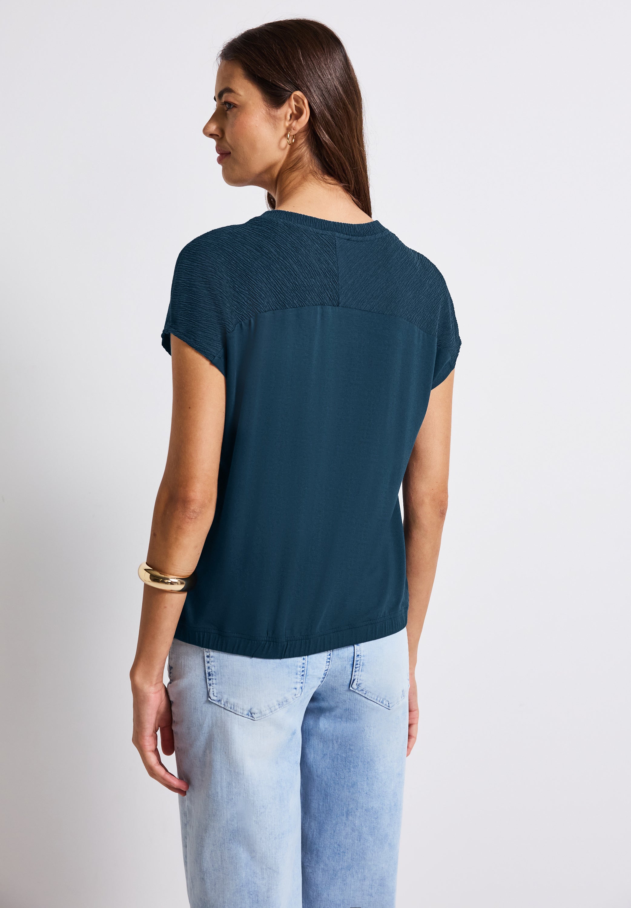 Street One Sommershirt Damen Modischer Strukturmix