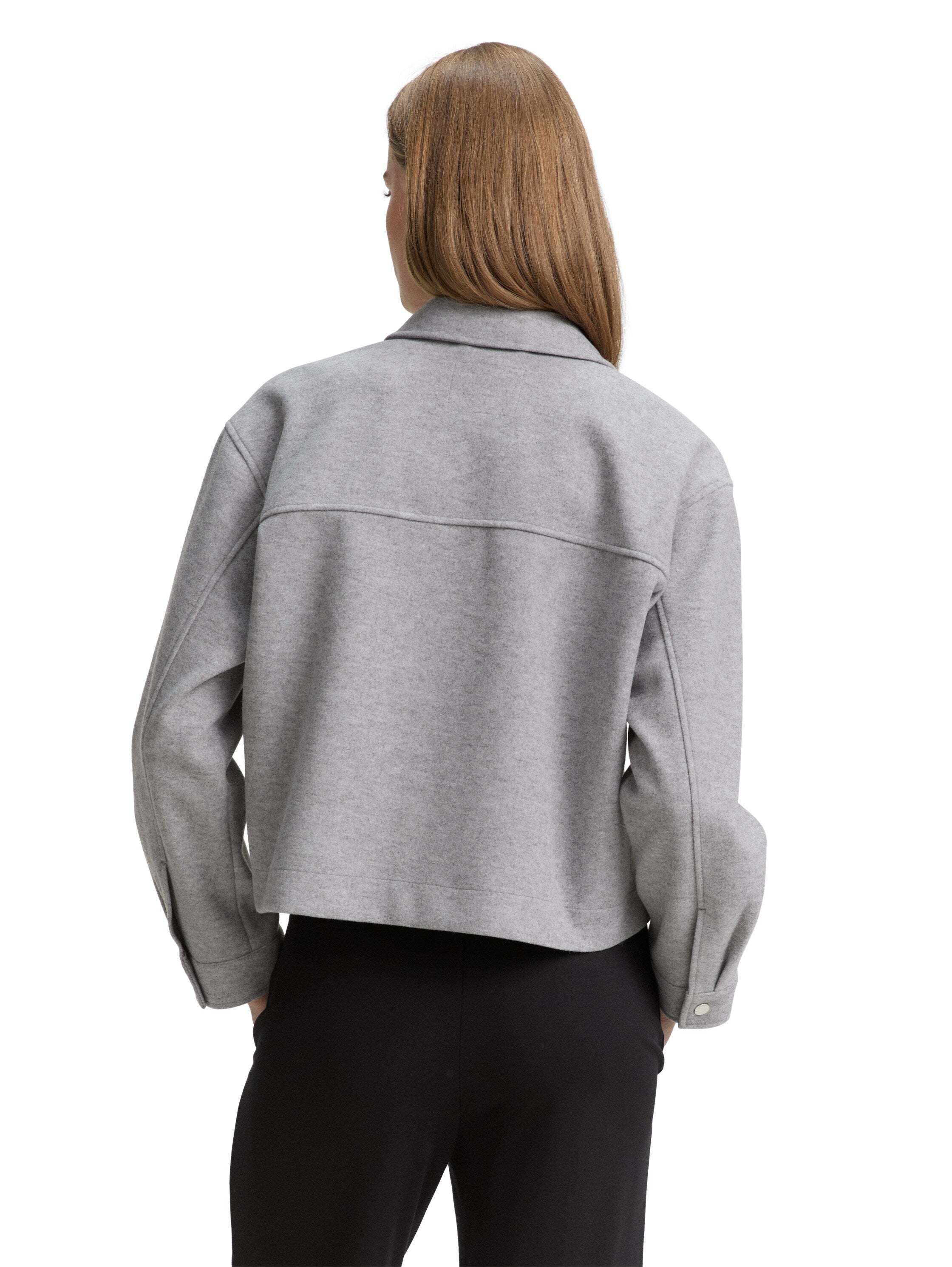 Overshirt in Woll-Optik