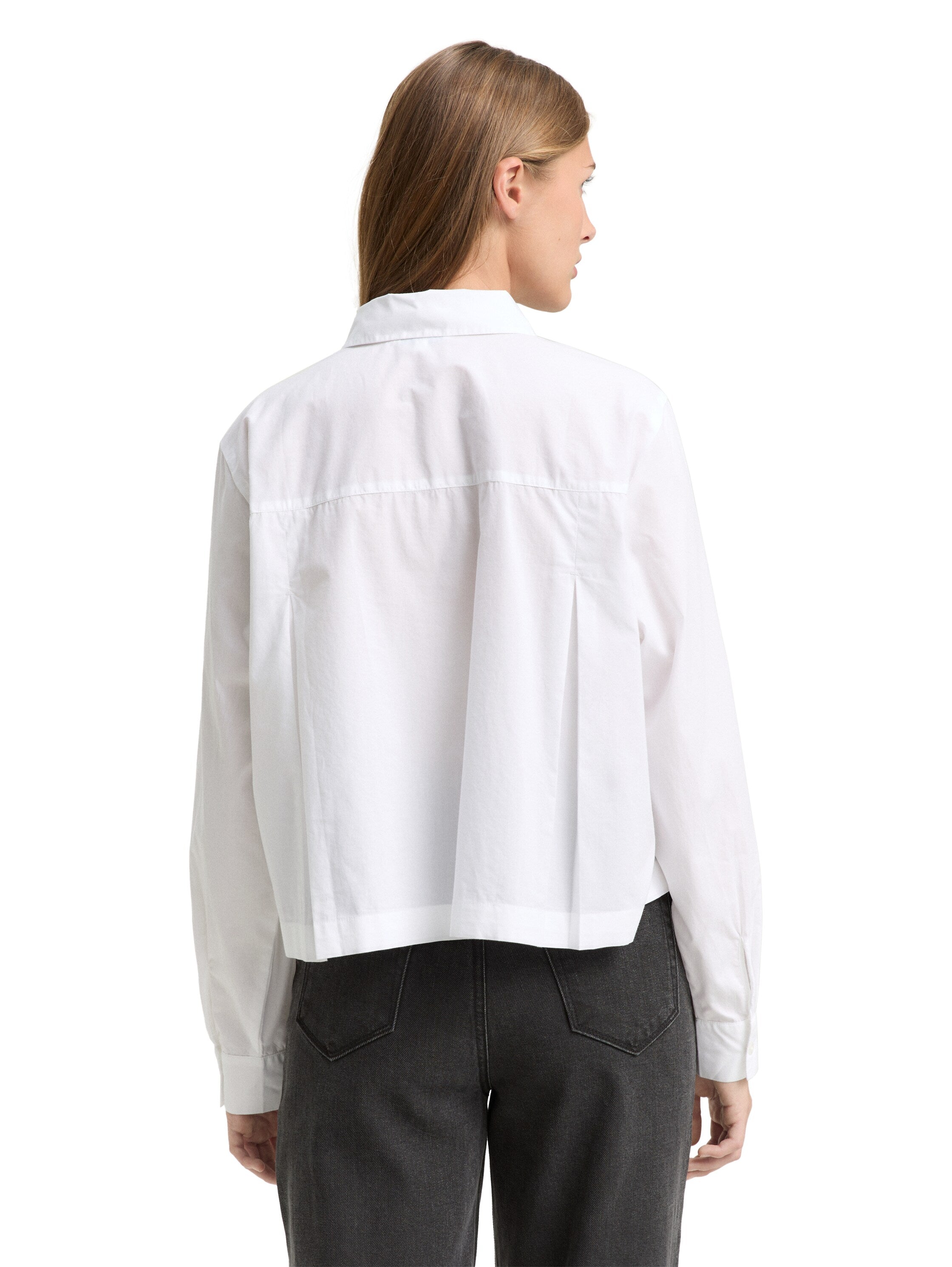 Boxy Fit Hemdbluse mit Brusttasche