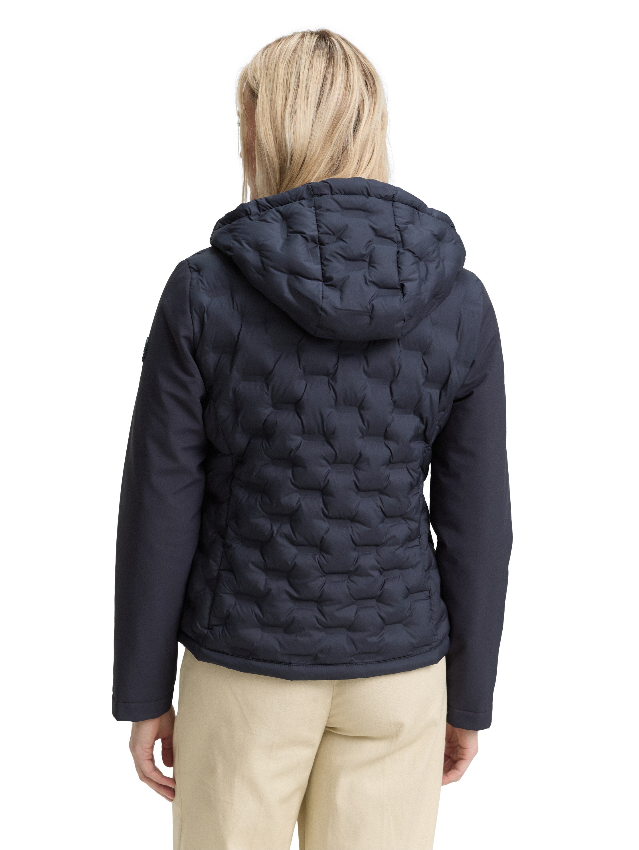 Hybrid Steppjacke mit Kapuze