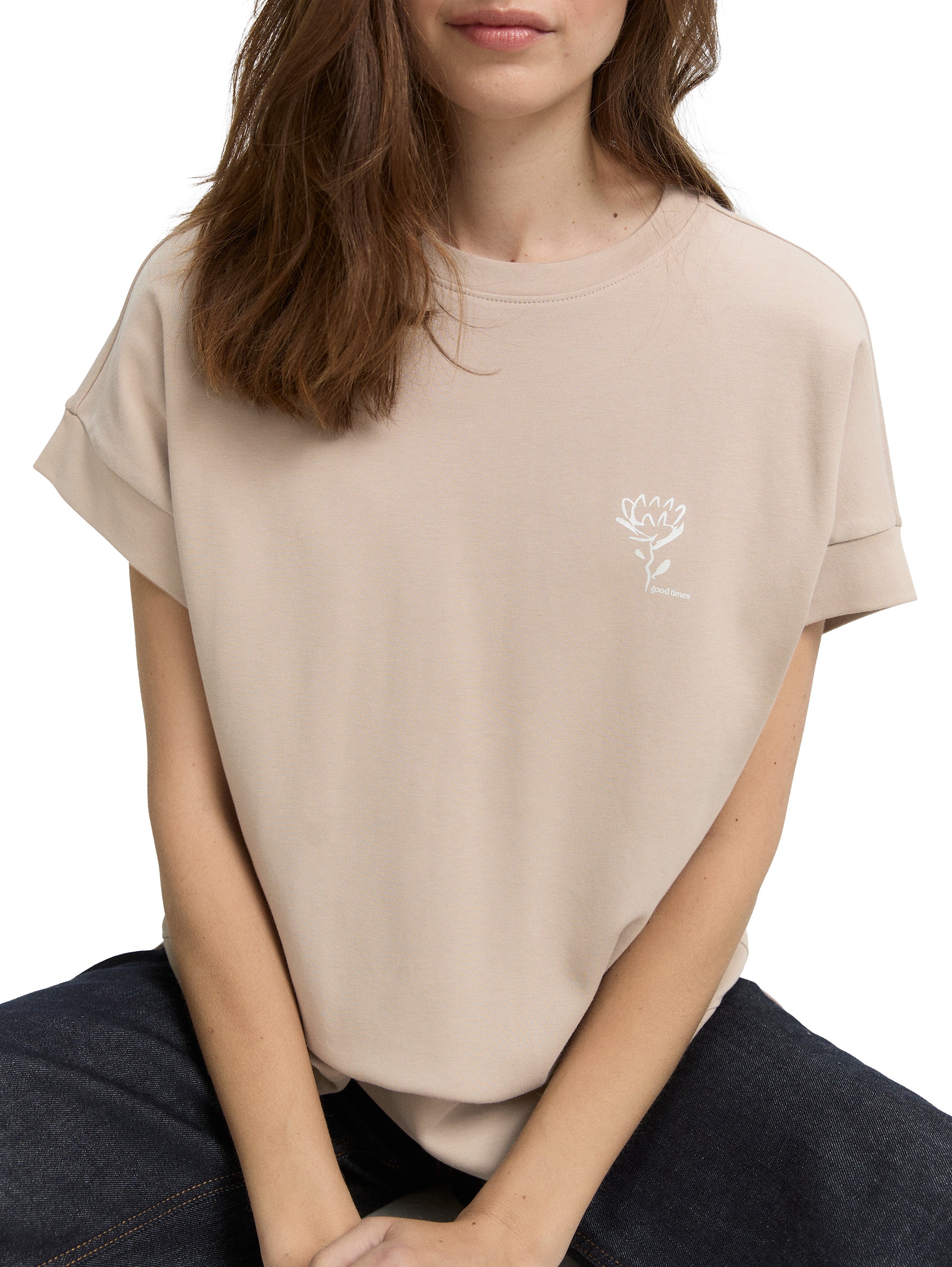 Loose Fit T-Shirt mit Print