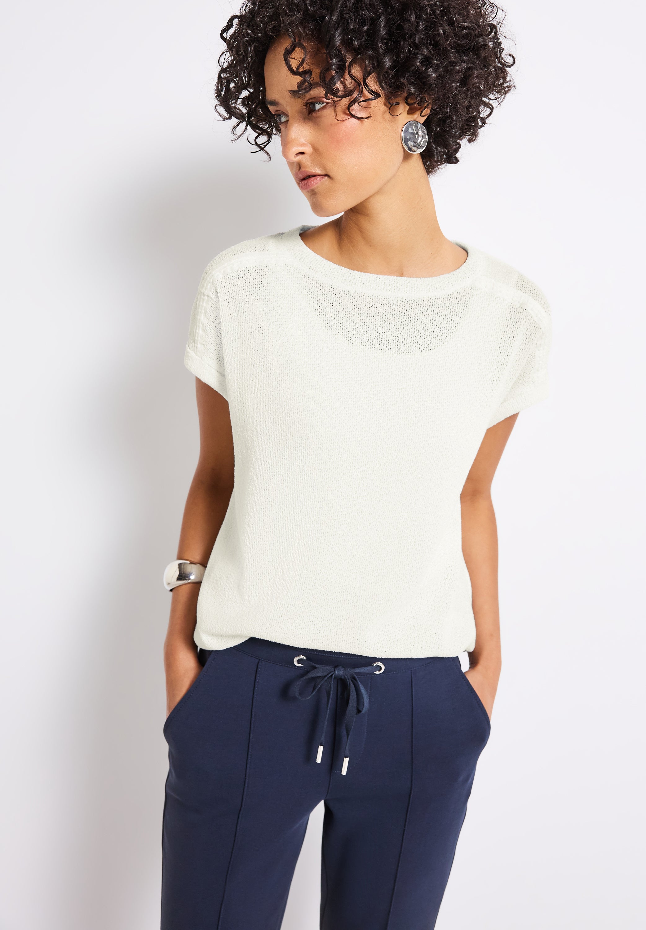 Strick-Look T-Shirt