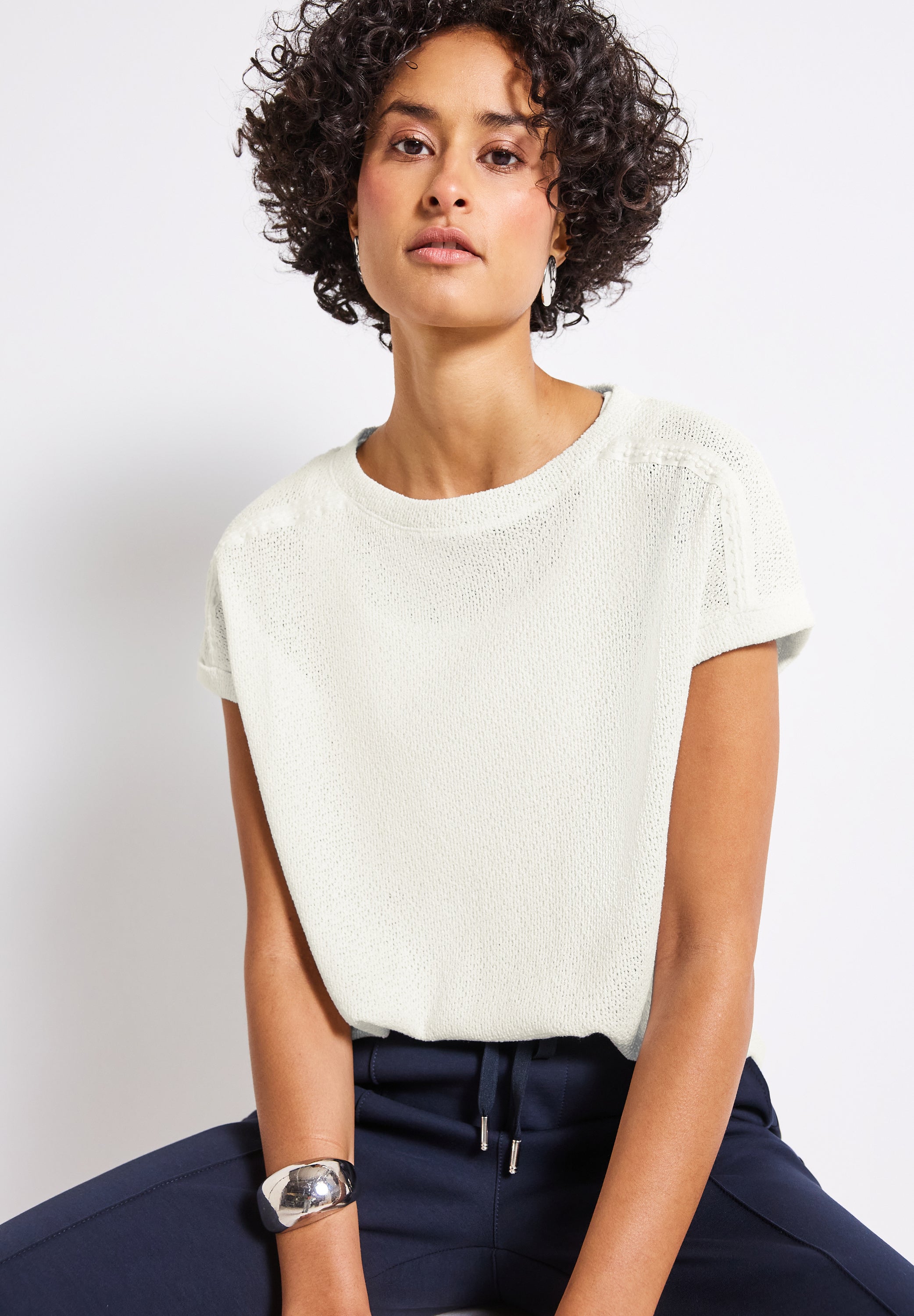 Strick-Look T-Shirt