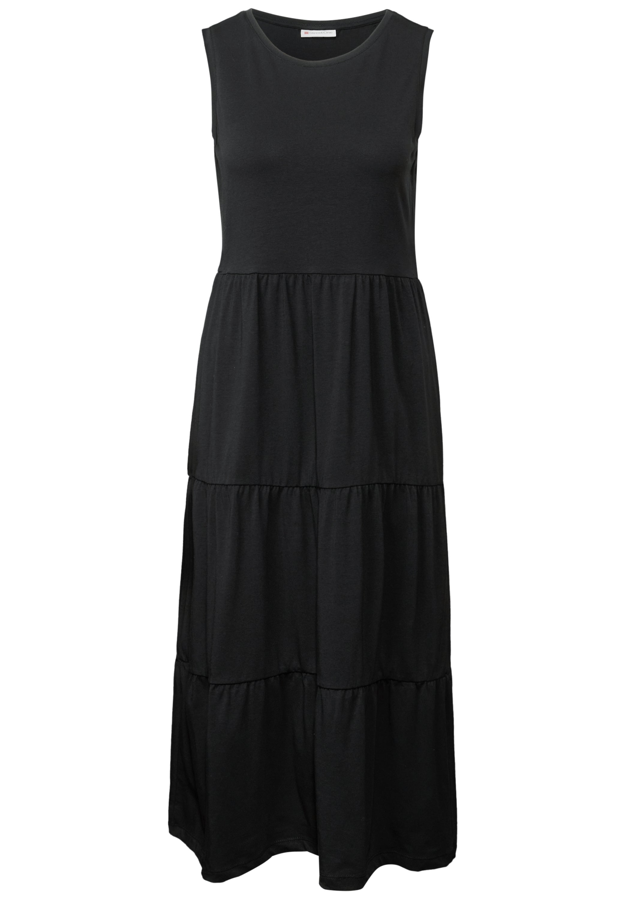 Jersey-Kleid mit Volants