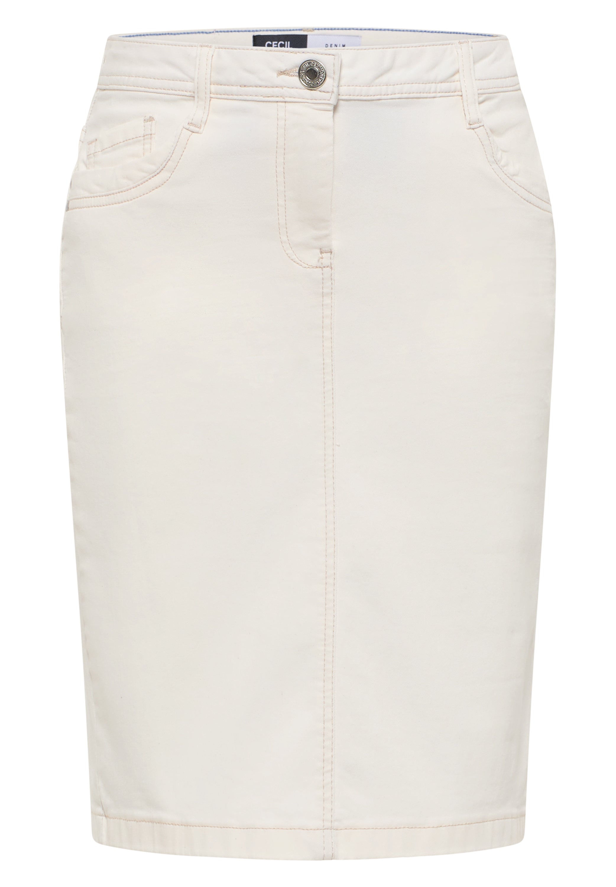 CECIL Jeansrock für Damen beige