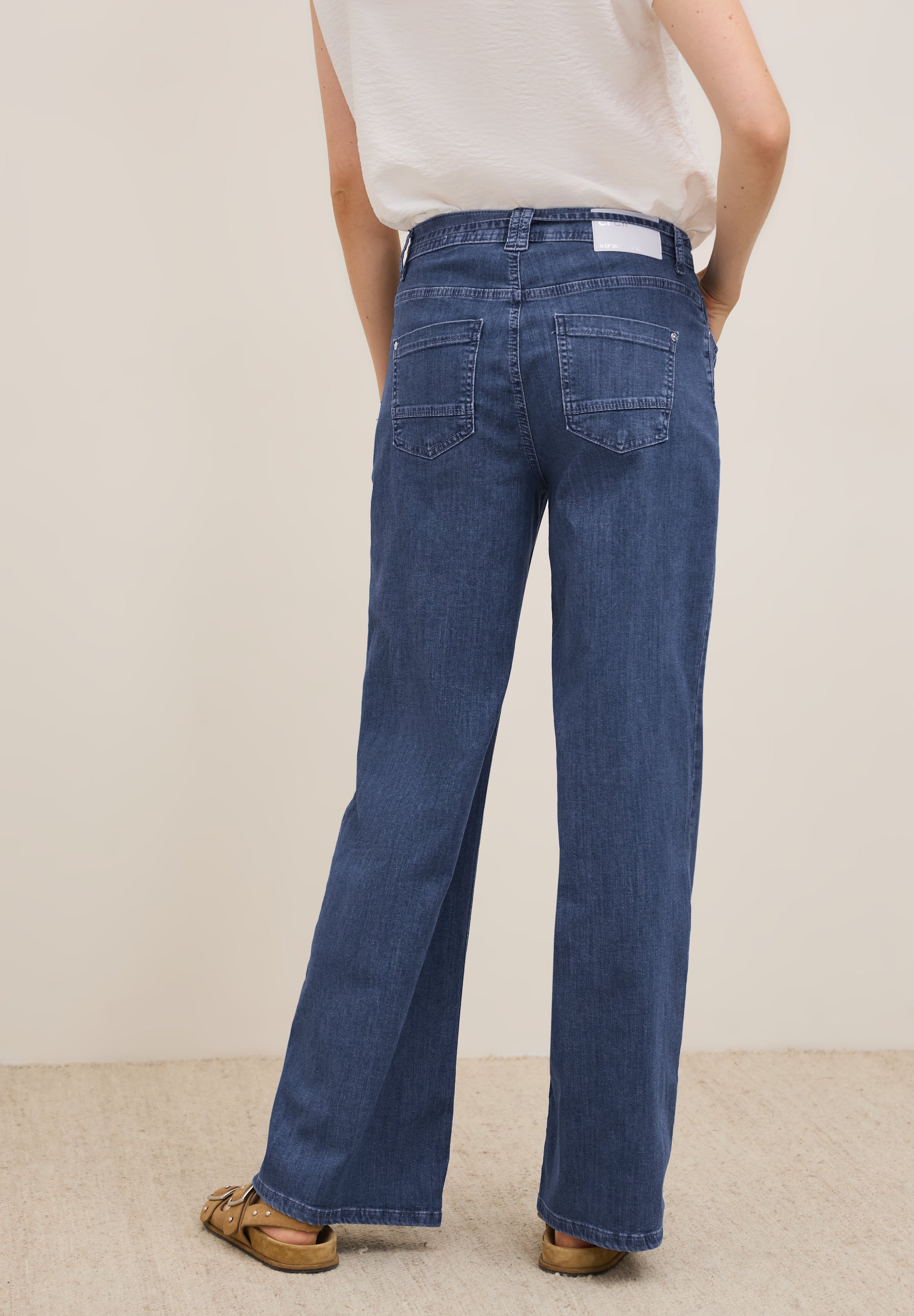 Flared Wide Leg Jeans blue
